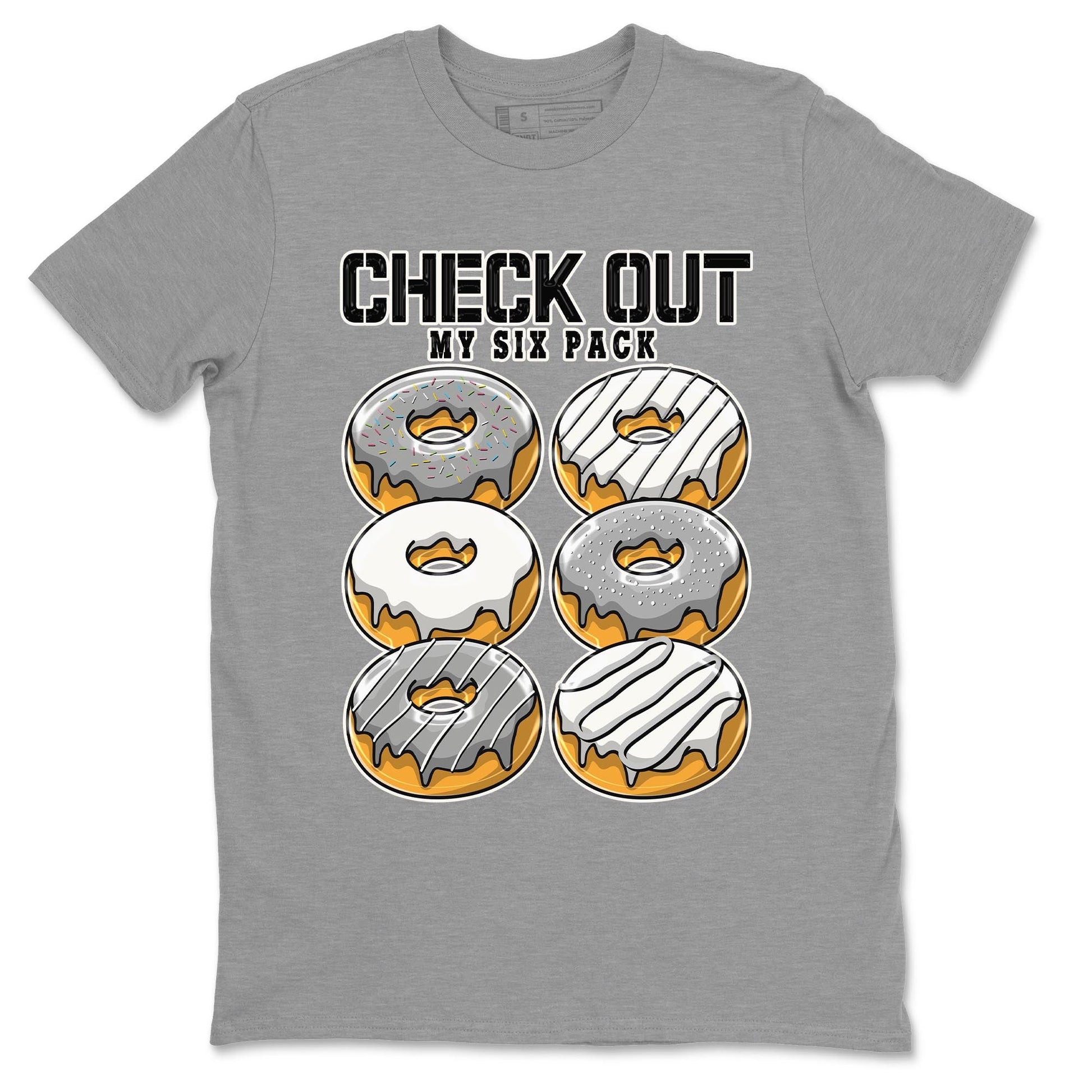 AJ4 Frozen Moments shirt to match jordans Check Out My Six Pack sneaker tees Crew Neck AJ4 Frozen Moments SNRT Sneaker Release Tees Unisex Casual Shirts Heather Grey 2 T-Shirt