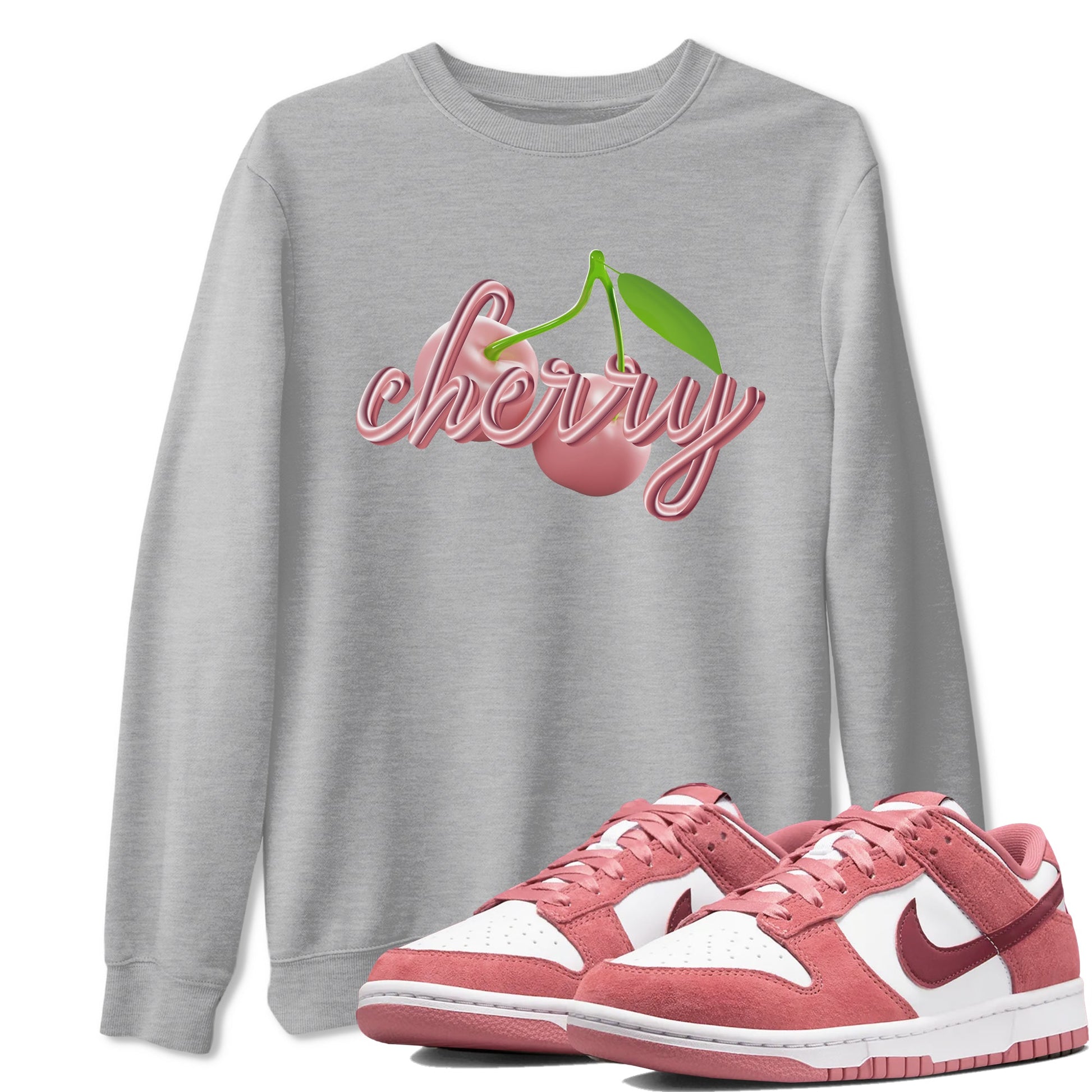 Dunk Valentines Day 2024 shirt to match jordans Cherry sneaker tees Dunk Happy Valentines Day 2024 SNRT Sneaker Release Tees Unisex Heather Grey 1 T-Shirt