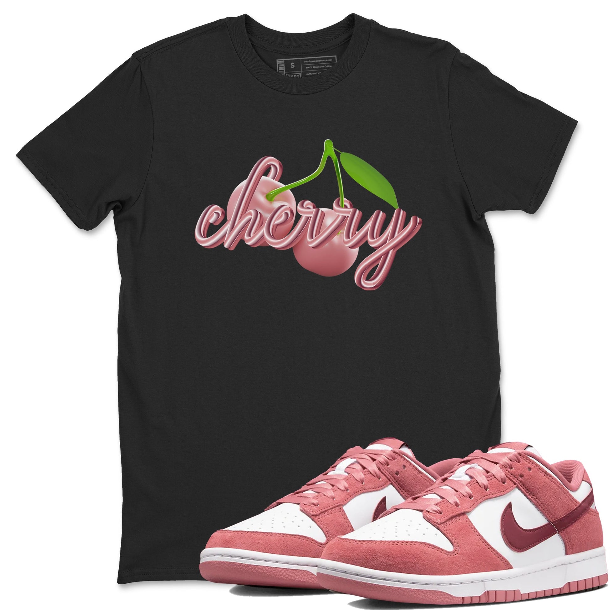 Dunk Valentines Day 2024 shirt to match jordans Cherry sneaker tees Dunk Happy Valentines Day 2024 SNRT Sneaker Release Tees Unisex Black 1 T-Shirt