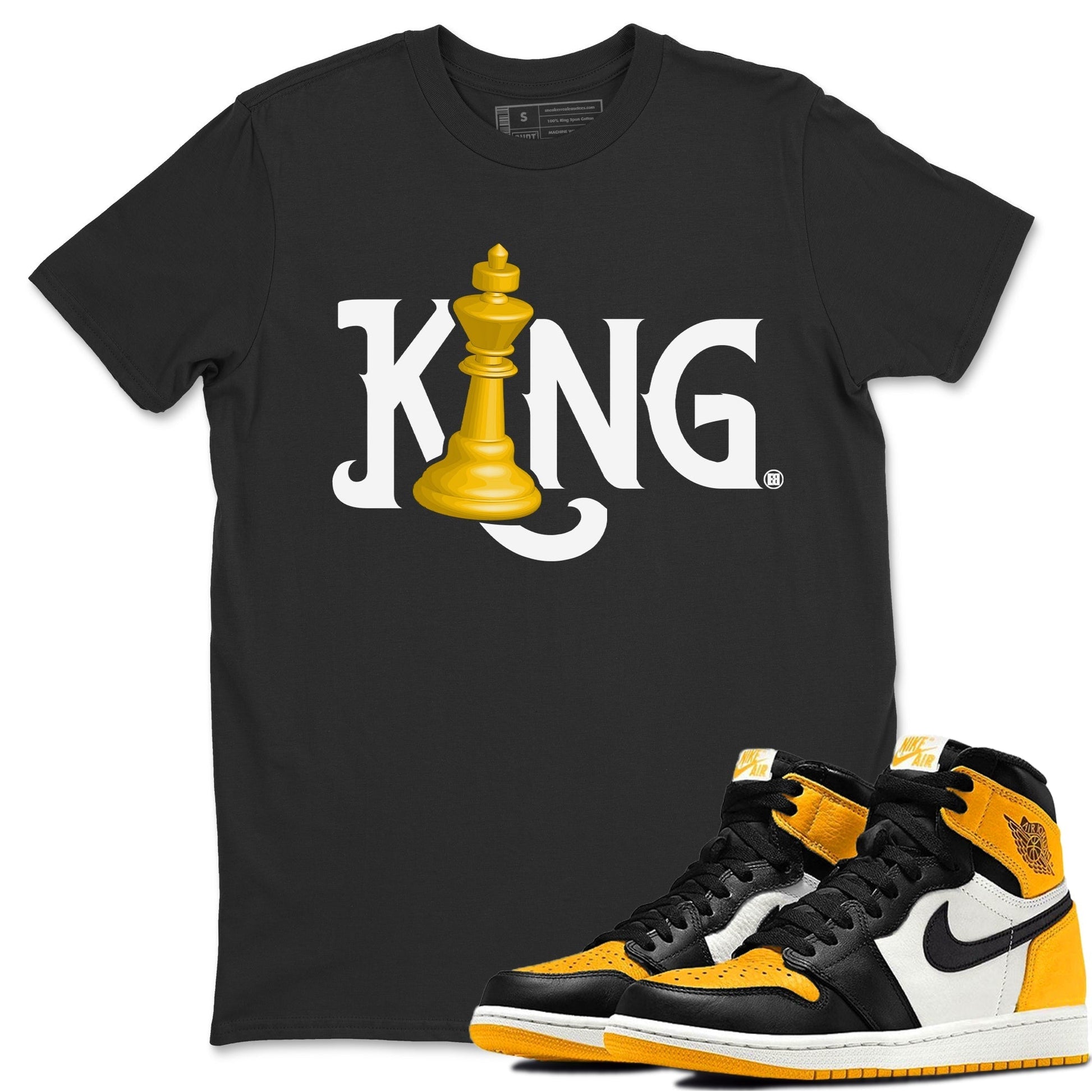 Jordan 1 Taxi Sneaker Match Tees Chess King Sneaker Tees Jordan 1 Taxi Sneaker Release Tees Unisex Shirts