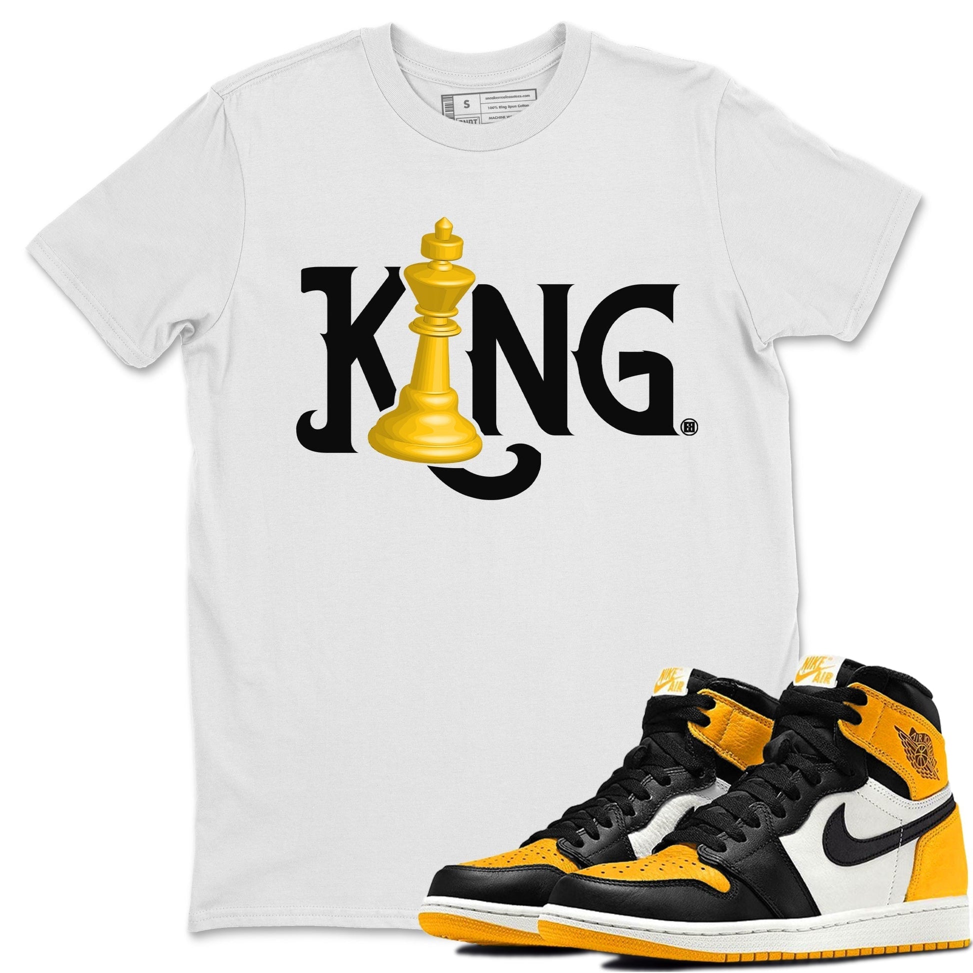 Jordan 1 Taxi Sneaker Match Tees Chess King Sneaker Tees Jordan 1 Taxi Sneaker Release Tees Unisex Shirts