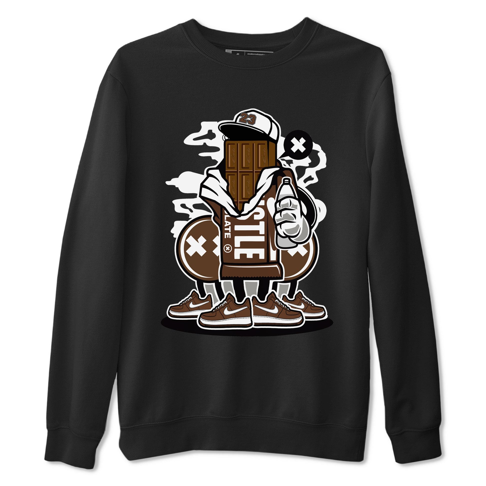 AF1 Chocolate shirt to match jordans Chocolate Squad sneaker tees Air Force 1 Chocolate SNRT Sneaker Release Tees Cotton Sneaker Tee Black 2 T-Shirt