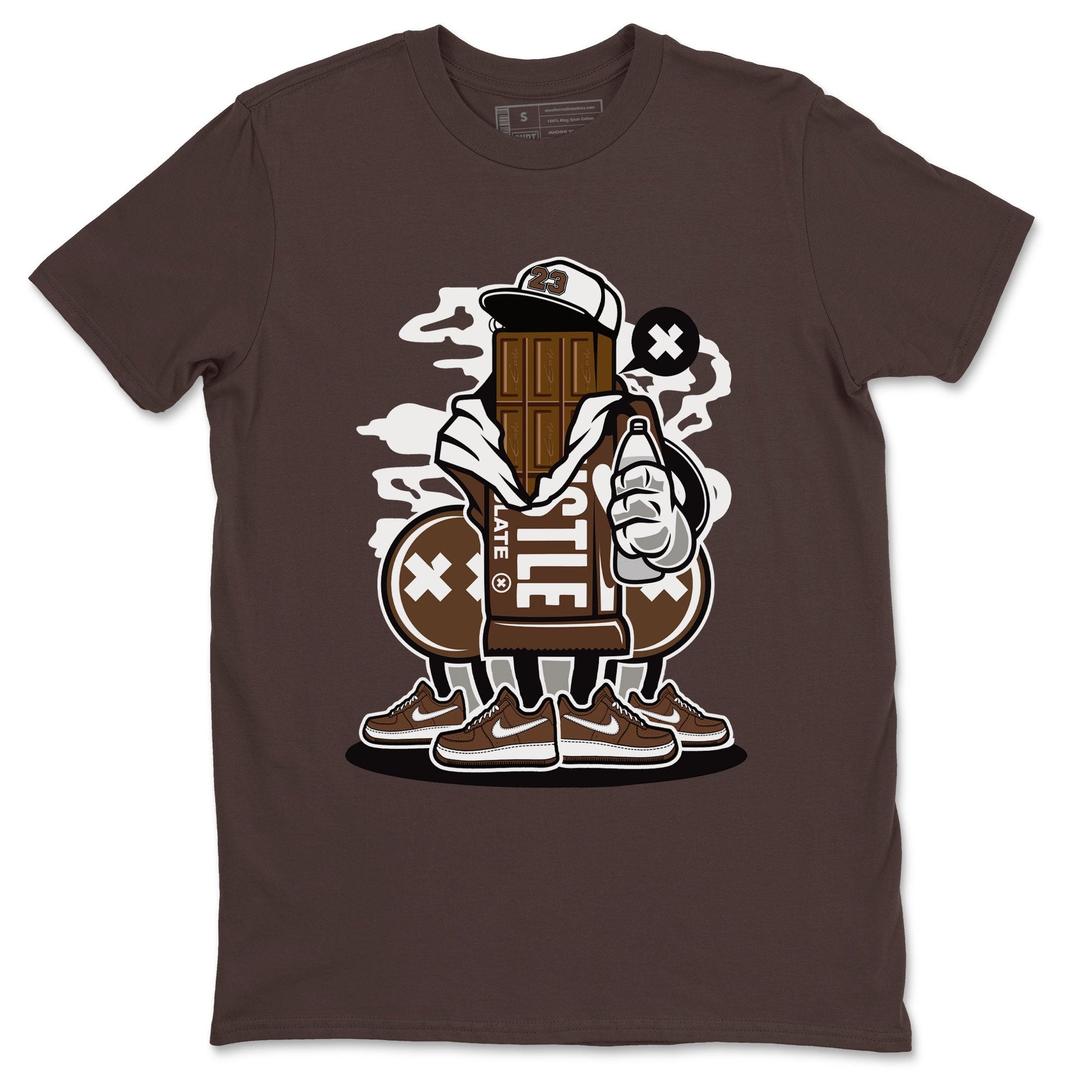 AF1 Chocolate shirt to match jordans Chocolate Squad sneaker tees Air Force 1 Chocolate SNRT Sneaker Release Tees Cotton Sneaker Tee Dark Chocolate 2 T-Shirt