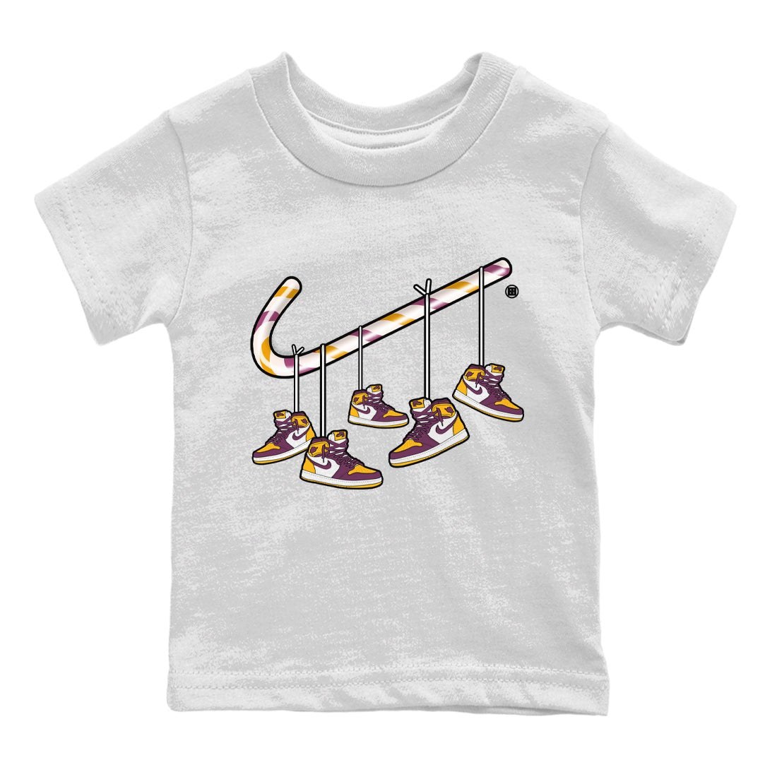 Jordan 1 Brotherhood Sneaker Match Tees Christmas Candy Cane Sneaker Tees Jordan 1 Brotherhood Sneaker Release Tees Kids Shirts
