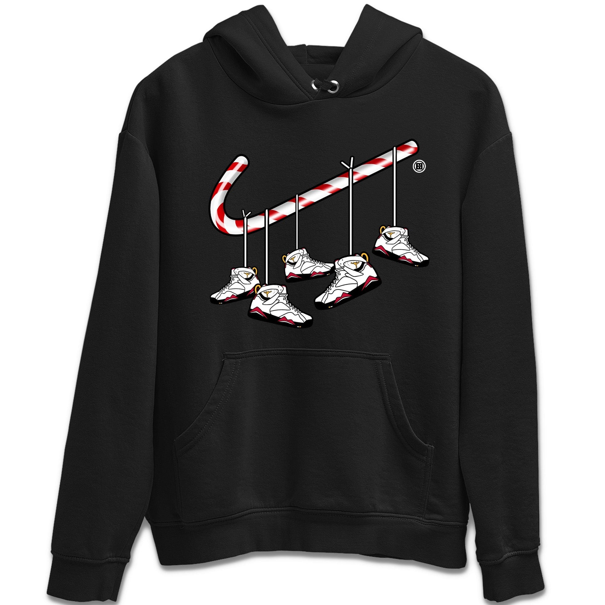 Jordan 7 Cardinal Sneaker Match Tees Christmas Candy Cane Sneaker Tees Jordan 7 Cardinal Sneaker Release Tees Unisex Shirts
