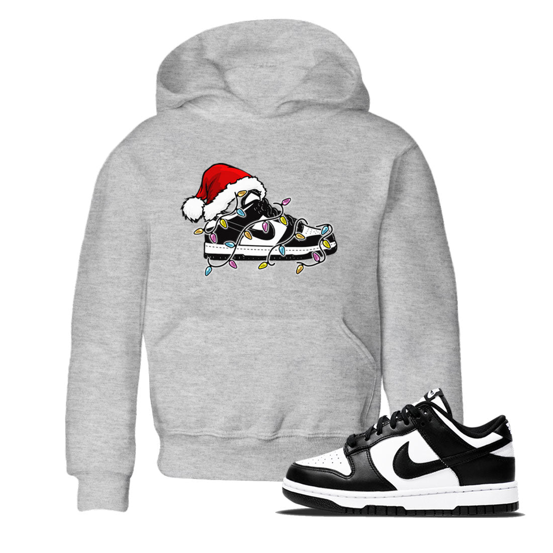 Dunk Panda Dunks Black White shirt to match jordans Christmas Light Sneaker sneaker tees Dunk Low Panda SNRT Sneaker Release tees baby toddler Heather Grey 1 cotton sneaker tee