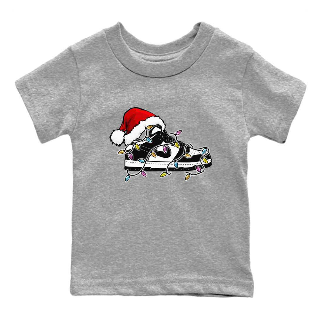 Dunk Panda Dunks Black White shirt to match jordans Christmas Light Sneaker sneaker tees Dunk Low Panda SNRT Sneaker Release tees baby toddler Heather Grey 2 cotton sneaker tee