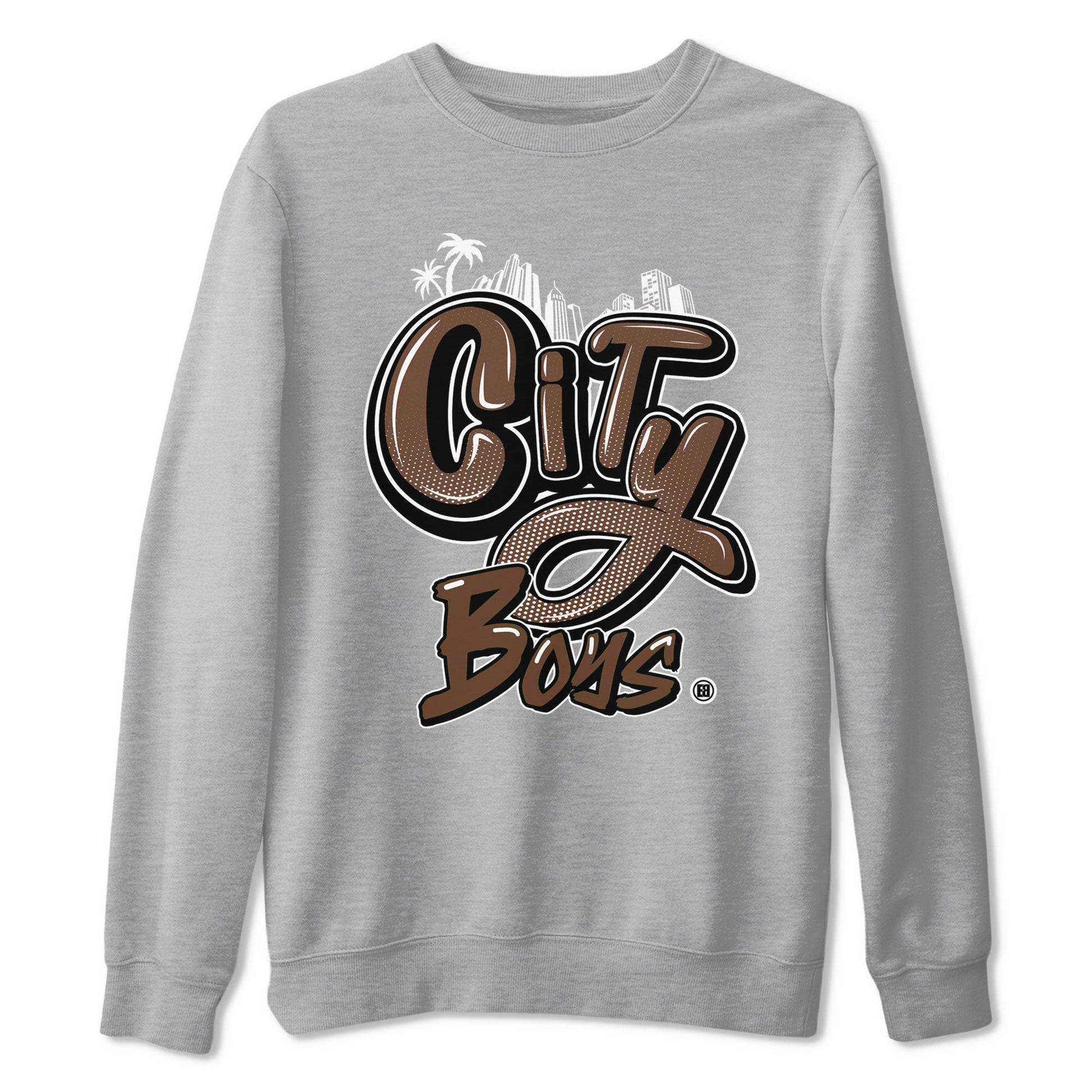 AF1 Chocolate shirt to match jordans City Boys sneaker tees Air Force 1 Chocolate SNRT Sneaker Release Tees Cotton Sneaker Tee Heather Grey 2 T-Shirt