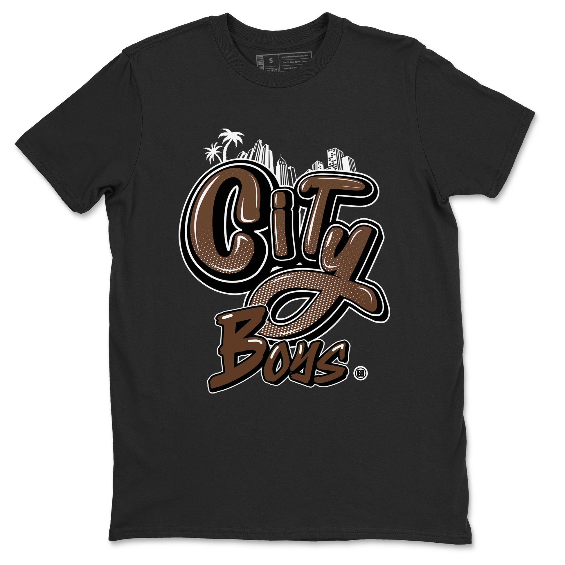 AF1 Chocolate shirt to match jordans City Boys sneaker tees Air Force 1 Chocolate SNRT Sneaker Release Tees Cotton Sneaker Tee Black 2 T-Shirt