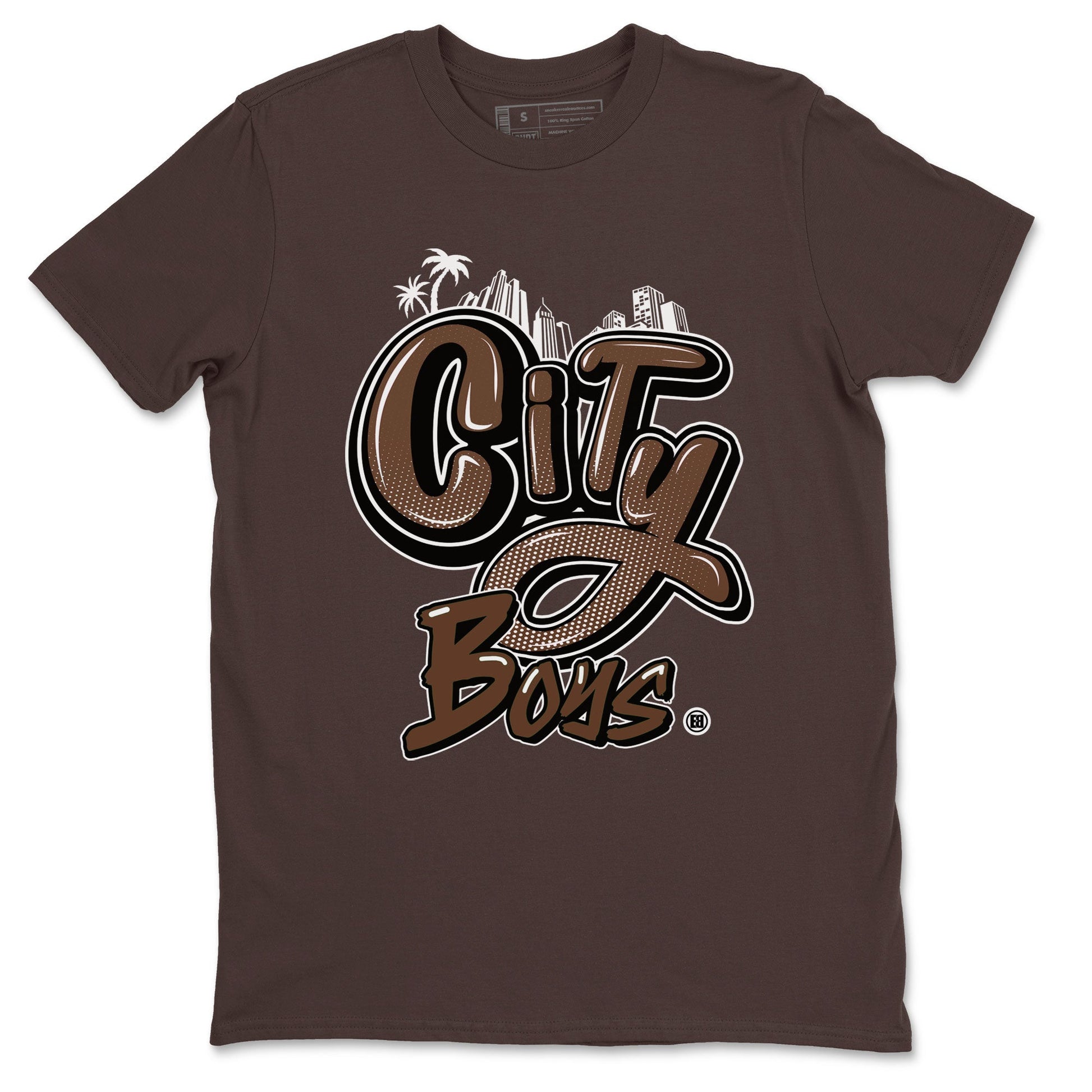 AF1 Chocolate shirt to match jordans City Boys sneaker tees Air Force 1 Chocolate SNRT Sneaker Release Tees Cotton Sneaker Tee Dark Chocolate 2 T-Shirt