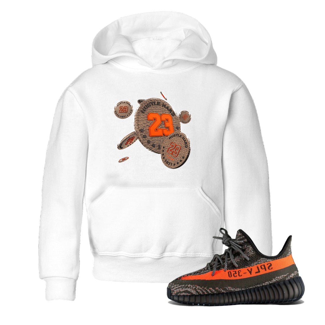 Yeezy 350 Carbon Beluga shirt to match jordans Coin Drop sneaker tees Adidas Yeezy Boost 350 Carbon Beluga SNRT Sneaker Release Tees Baby Toddler White 1 T-Shirt