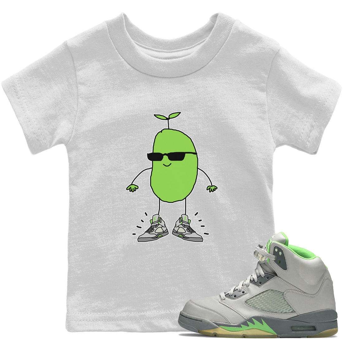 Jordan 5 Green Bean Sneaker Match Tees Cool Beans Sneaker Tees Jordan 5 Green Bean Sneaker Release Tees Kids Shirts