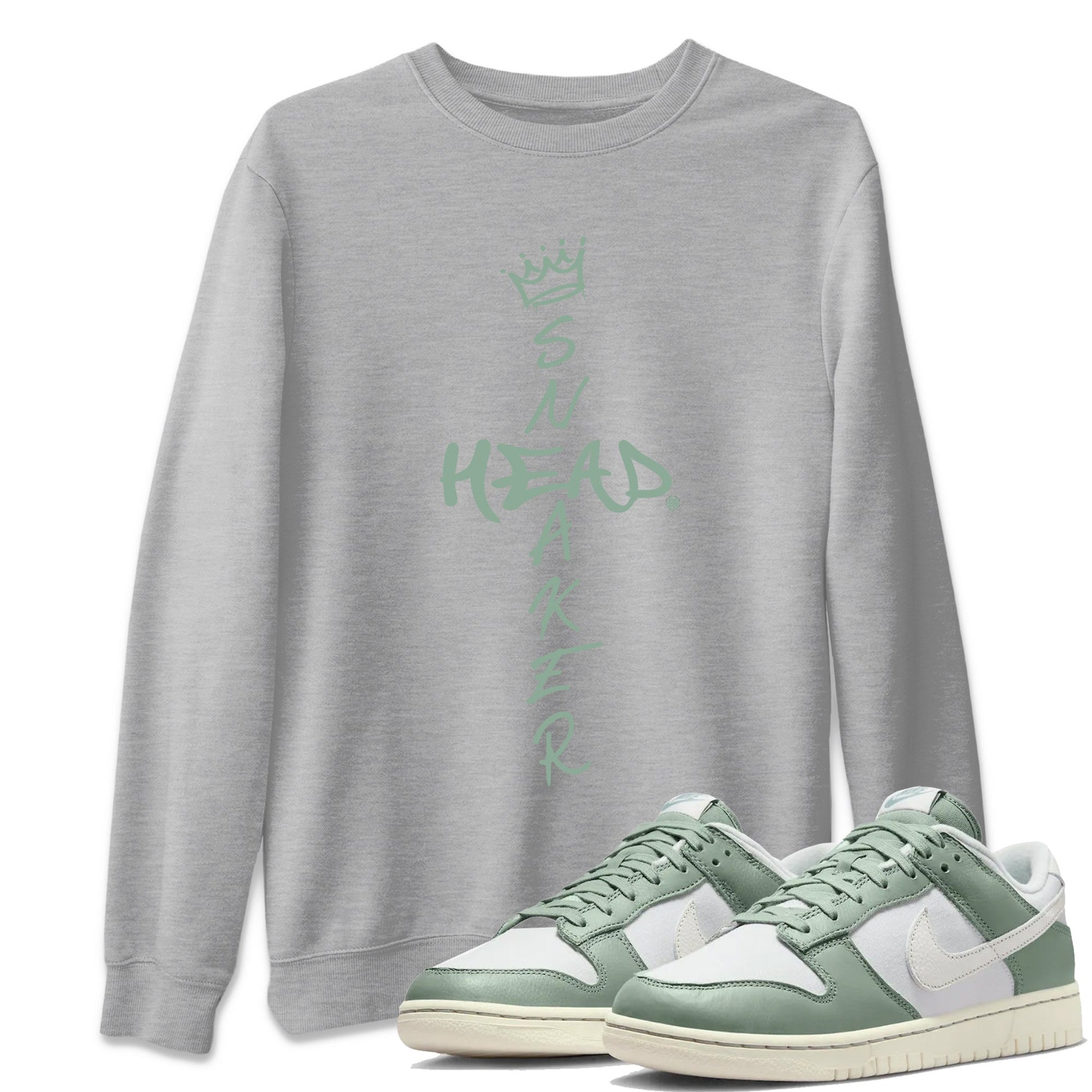 Dunk Low Mica Green Shirts Cross Sneakerhead Sneaker Tees Dunk Mica Green Sneaker Release Tees Unisex Shirts Heather Grey 1