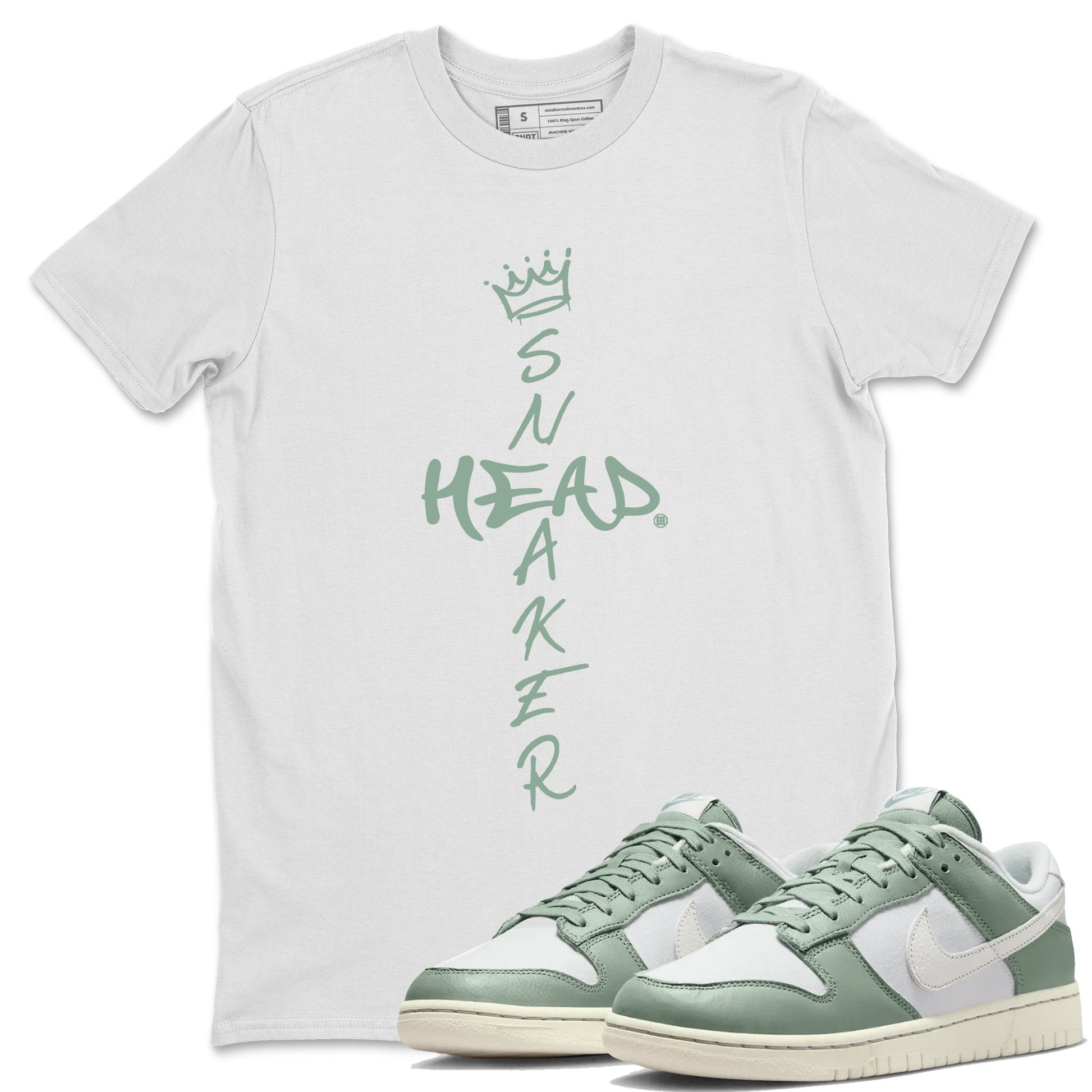 Dunk Low Mica Green Shirts Cross Sneakerhead Sneaker Tees Dunk Mica Green Sneaker Release Tees Unisex Shirts White 1