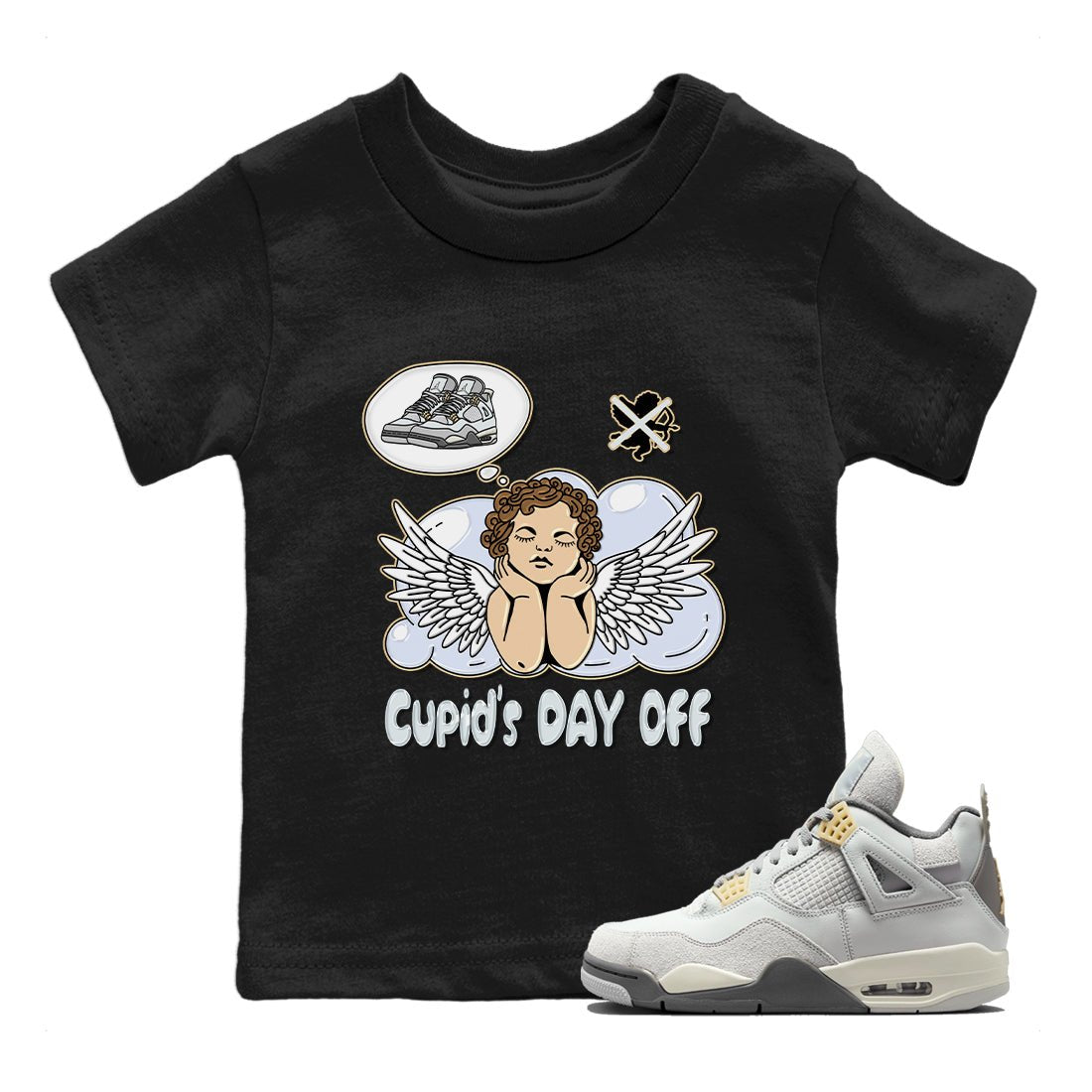 Jordan 4 Craft Sneaker Match Tees Cupids Day Off Sneaker Tees Jordan 4 Craft Sneaker Release Tees Kids Shirts