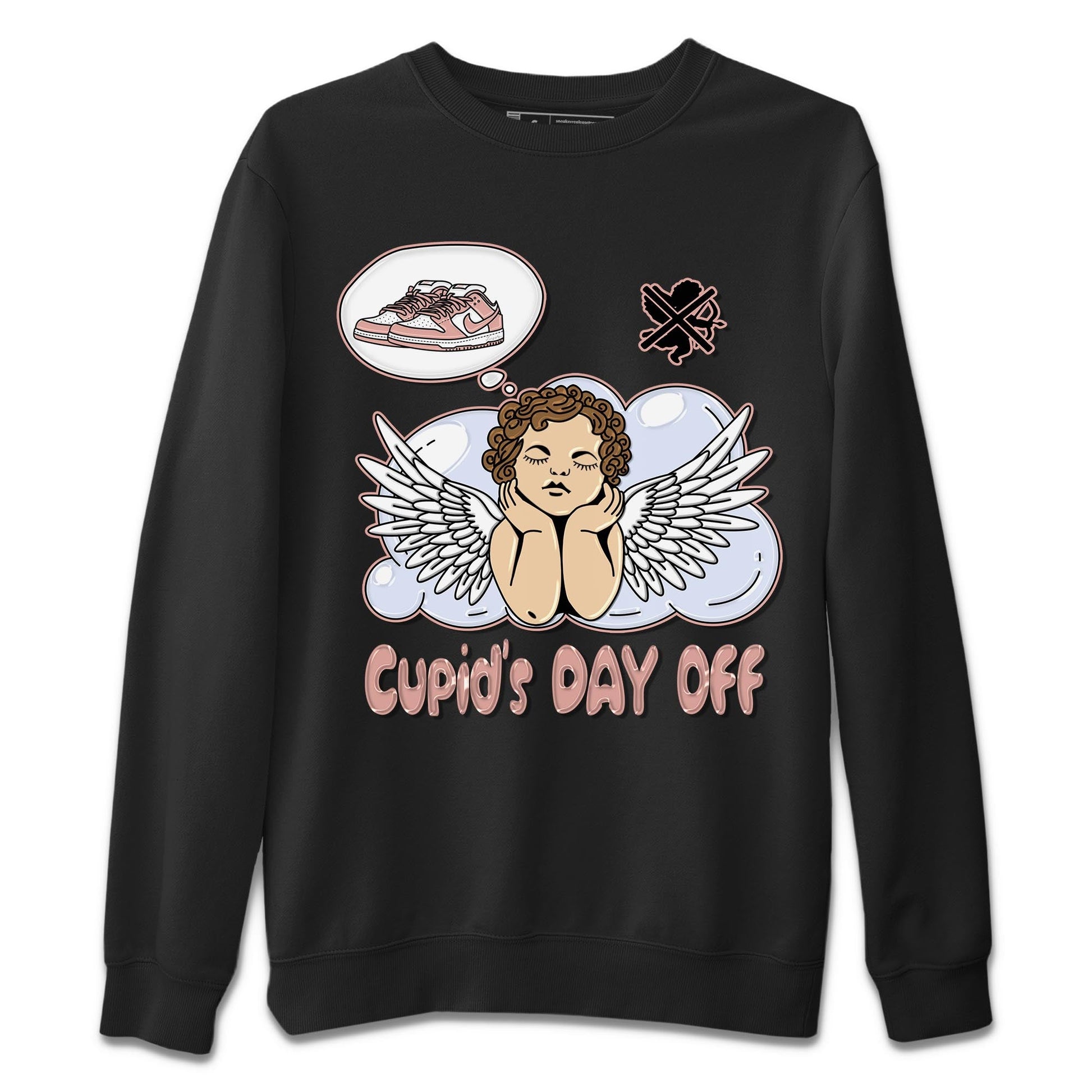 Nike Dunks Low Rose Whisper shirt to match jordans Cupids Day Off sneaker tees Nike Dunk Rose Whisper SNRT Sneaker Release Tees Unisex Black 2 T-Shirt