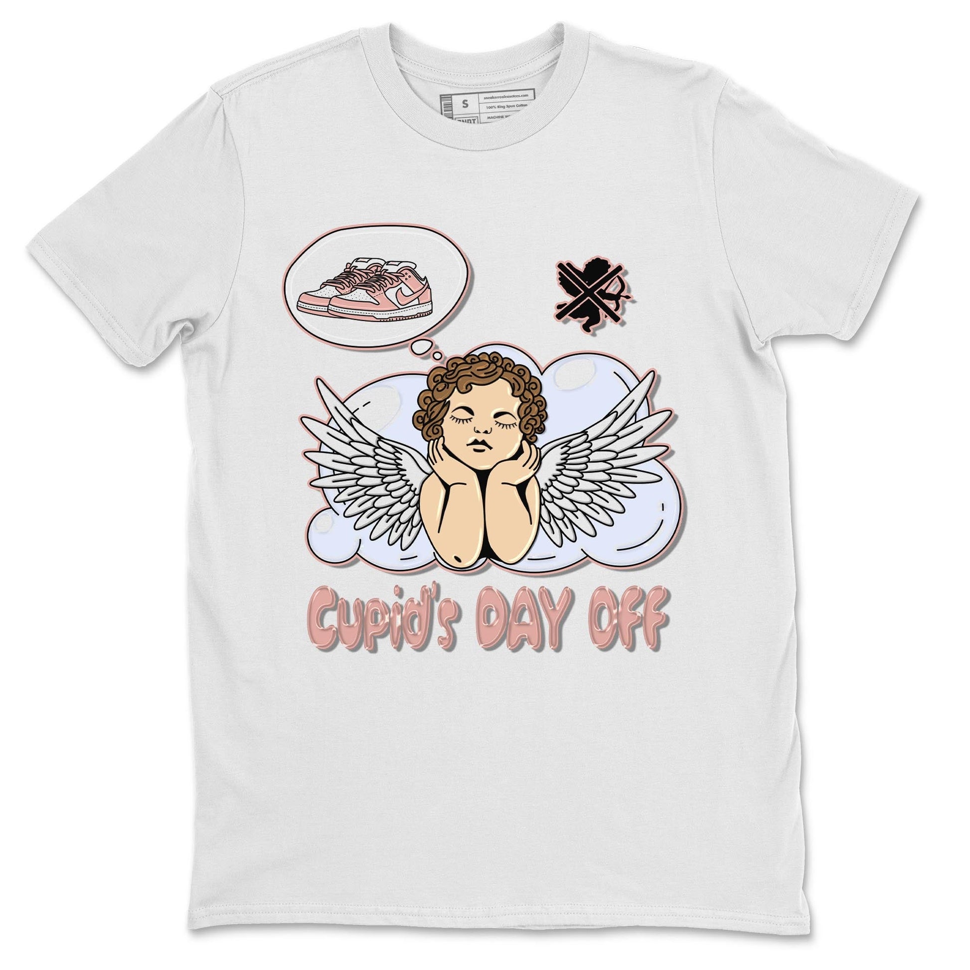 Nike Dunks Low Rose Whisper shirt to match jordans Cupids Day Off sneaker tees Nike Dunk Rose Whisper SNRT Sneaker Release Tees Unisex White 2 T-Shirt
