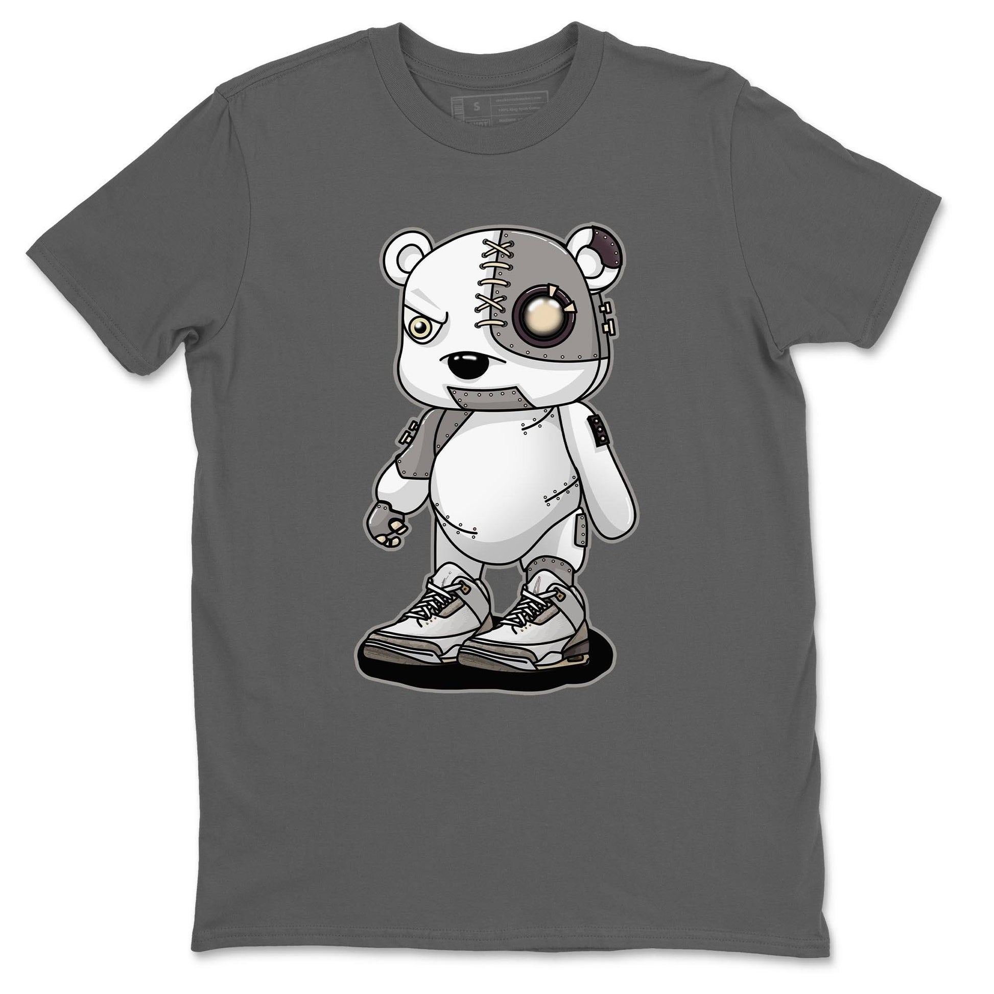Jordan 3 A Ma Maniere Sneaker Match Tees Cyborg Bear Sneaker Tees Jordan 3 A Ma Maniere Sneaker Release Tees Unisex Shirts