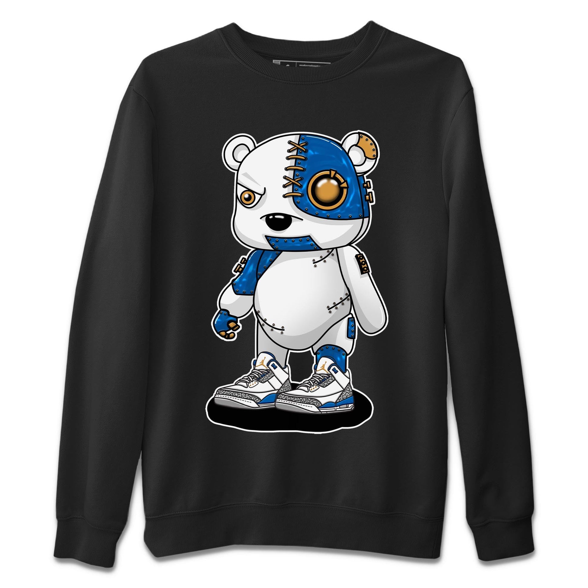 Air Jordan 3 Wizards Sneaker Match Tees Cyborg Bear Sneaker Tees Air Jordan 3 Wizards Sneaker Release Tees Unisex Shirts Black 2