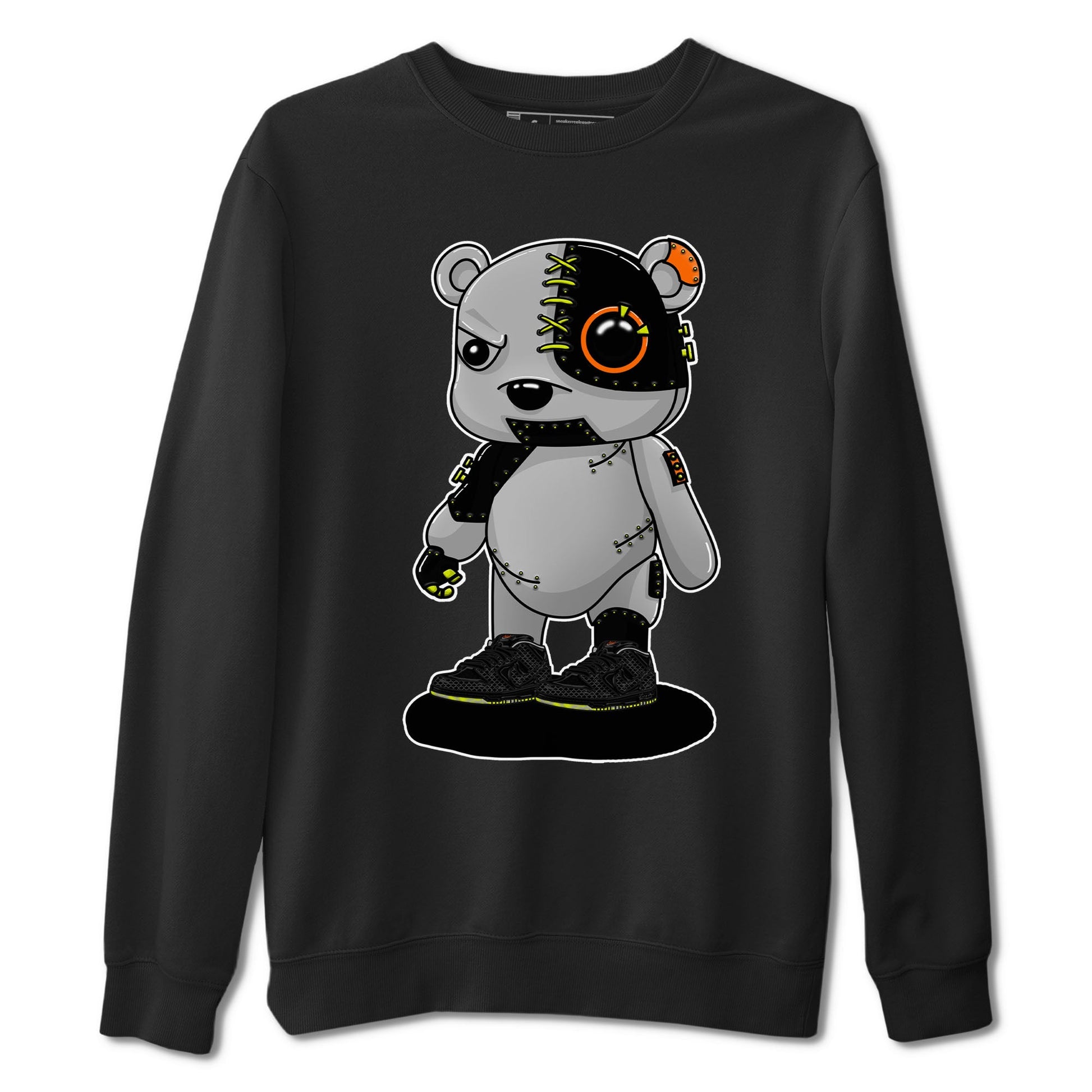 Nike Dunk Mid Premium shirt to match jordans Cyborg Bear sneaker tees Nike Dunk Mid Halloween SNRT Sneaker Tees Sneaker Matching Clothing Brand Unisex Sneaker Tee Black 2 T-Shirt