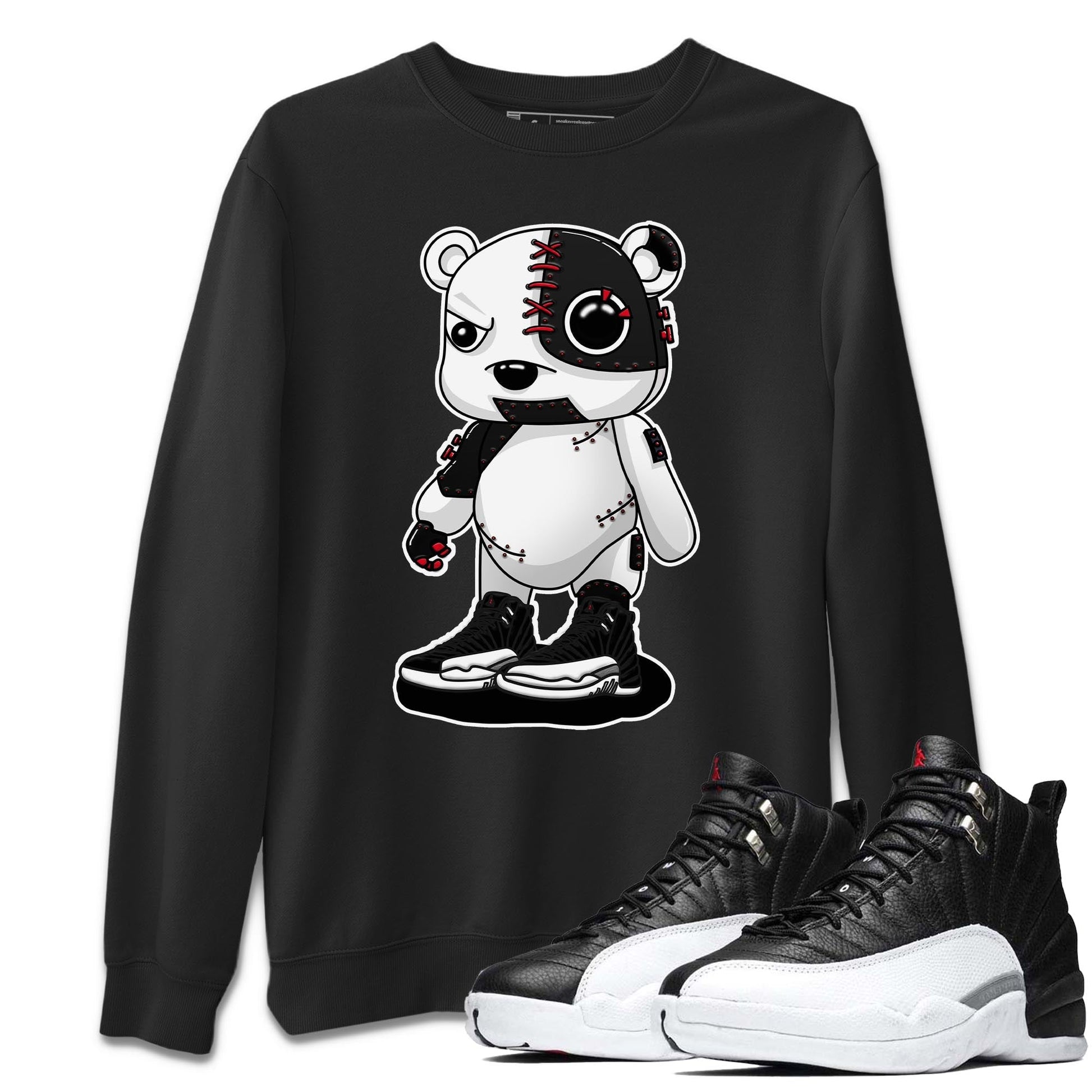 Jordan 12 Playoffs Sneaker Match Tees Cyborg Bear Sneaker Tees Jordan 12 Playoffs Sneaker Release Tees Unisex Shirts