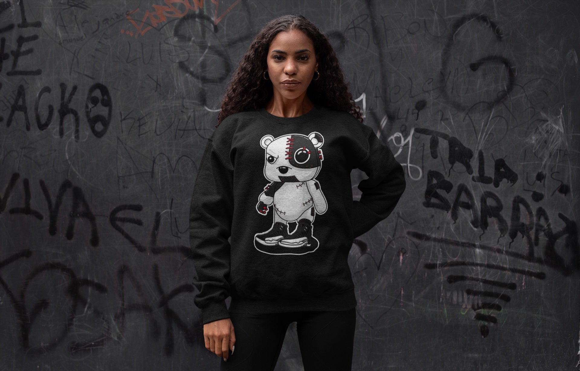 Jordan 12 Playoffs Sneaker Match Tees Cyborg Bear Sneaker Tees Jordan 12 Playoffs Sneaker Release Tees Unisex Shirts