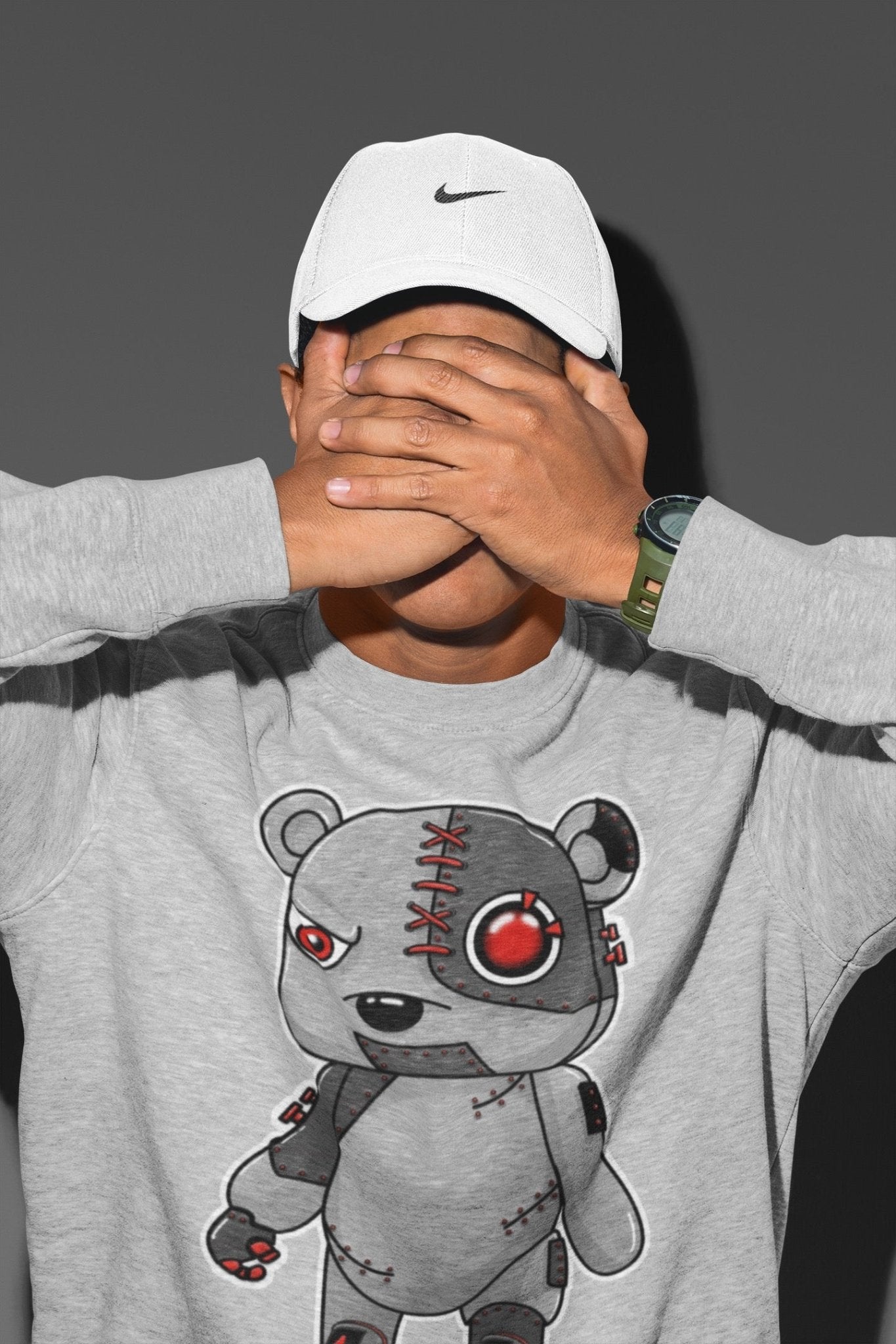 Jordan 4 Infrared Sneaker Match Tees Cyborg Bear Sneaker Tees Jordan 4 Infrared Sneaker Release Tees Unisex Shirts