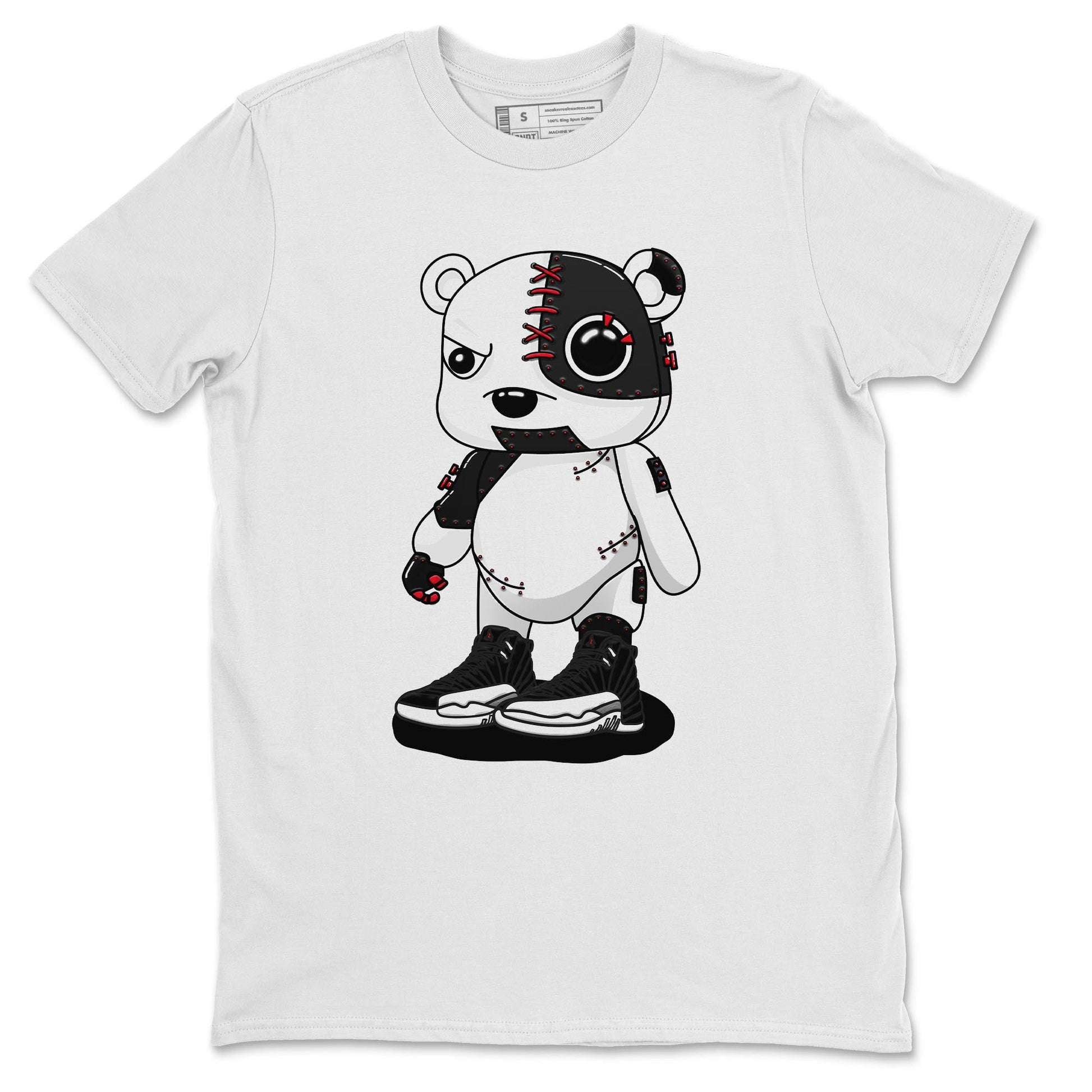Jordan 12 Playoffs Sneaker Match Tees Cyborg Bear Sneaker Tees Jordan 12 Playoffs Sneaker Release Tees Unisex Shirts