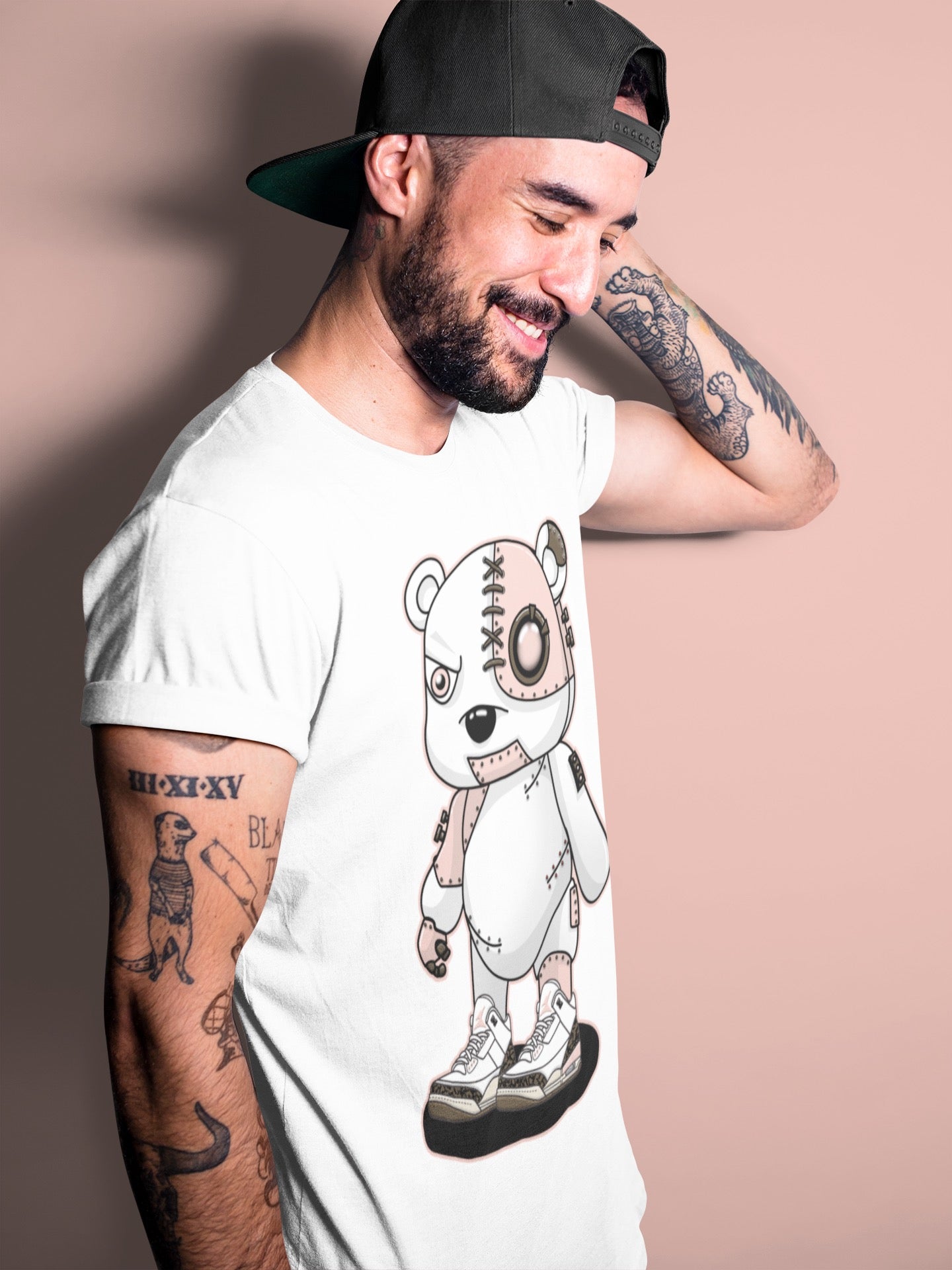 Jordan 3 Atmosphere Sneaker Match Tees Cyborg Bear Sneaker Tees Jordan 3 Atmosphere Sneaker Release Tees Unisex Shirts