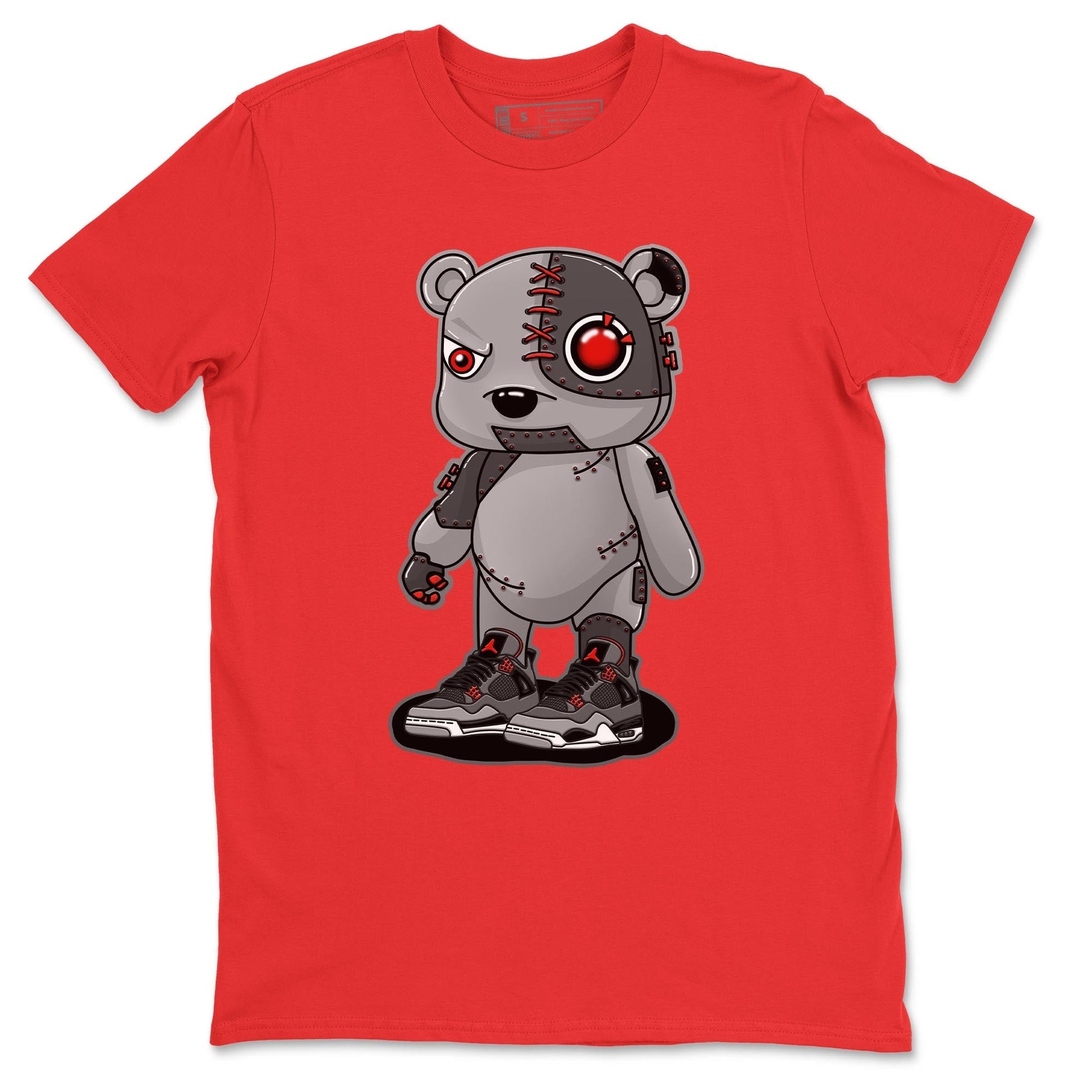 Jordan 4 Infrared Sneaker Match Tees Cyborg Bear Sneaker Tees Jordan 4 Infrared Sneaker Release Tees Unisex Shirts