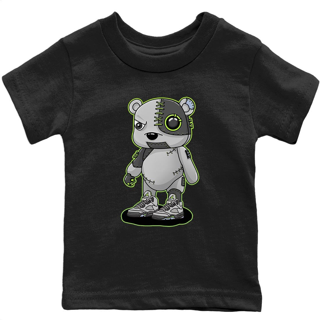 Jordan 5 Green Bean Sneaker Match Tees Cyborg Bear Sneaker Tees Jordan 5 Green Bean Sneaker Release Tees Kids Shirts