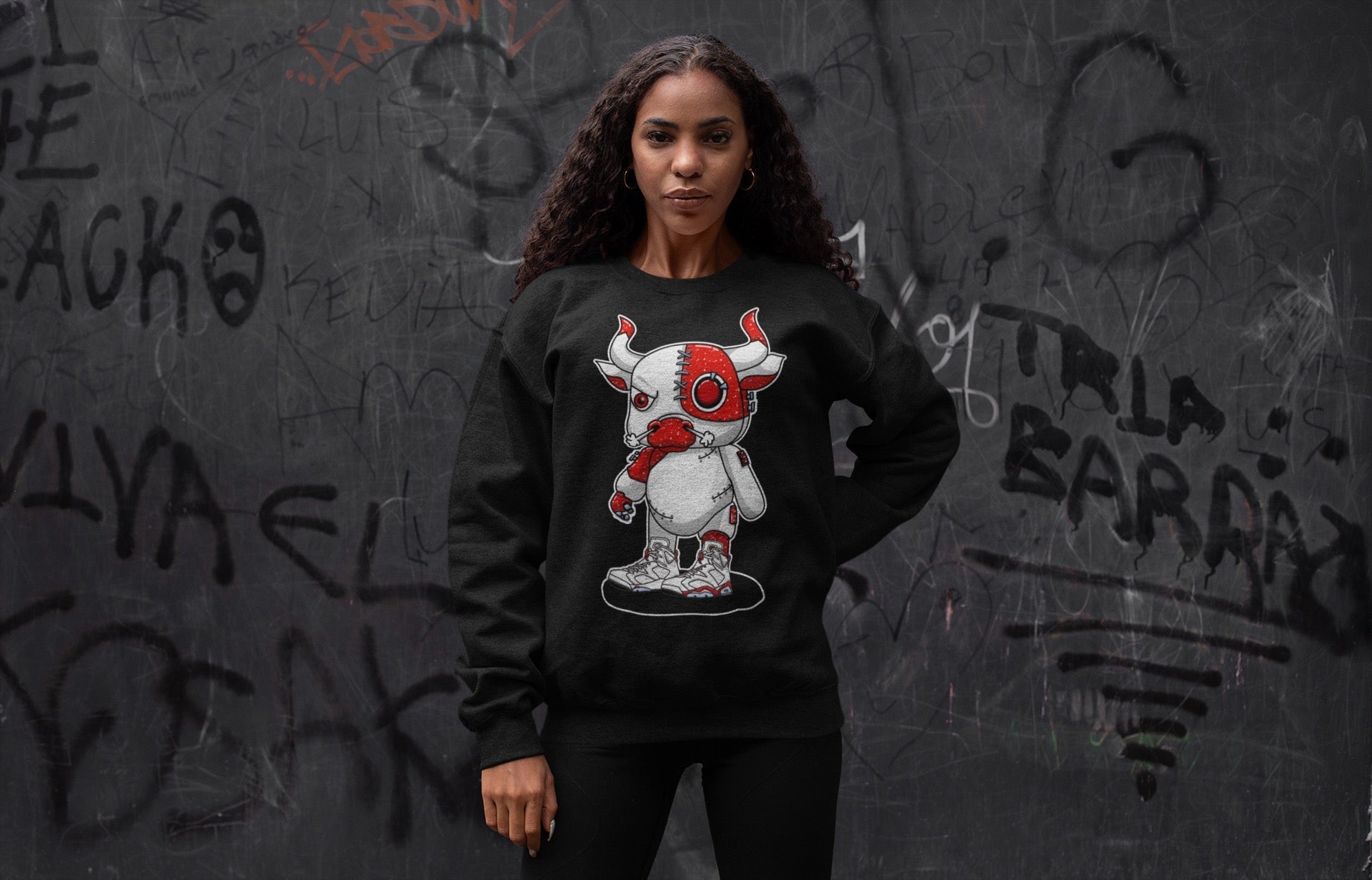 Jordan 6 Red Velvet Cookies Sneaker Match Tees Cyborg Bull Sneaker Tees Jordan 6 Red Velvet Cookies Sneaker Release Tees Unisex Shirts