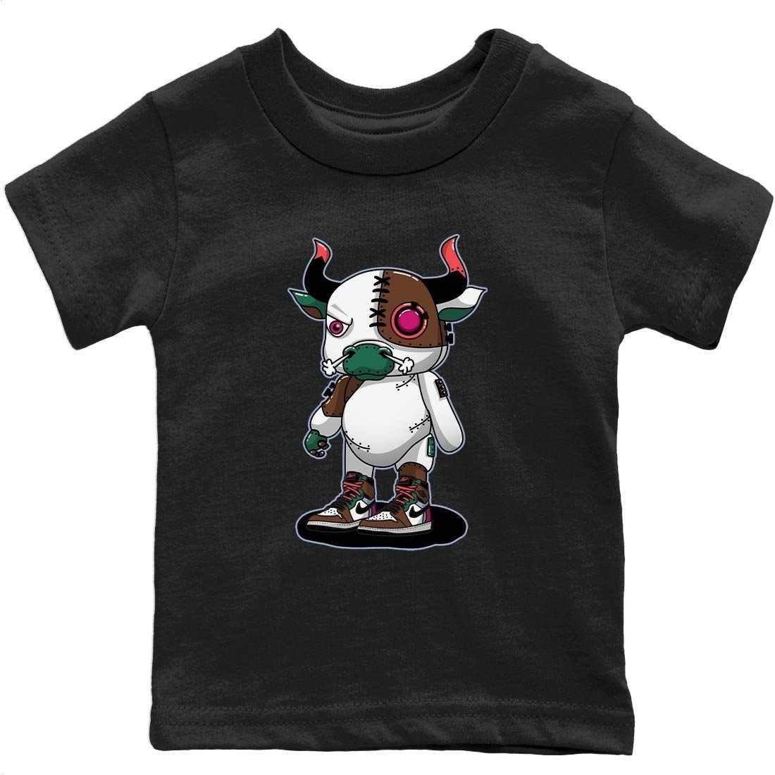 Jordan 1 Hand Crafted Sneaker Match Tees Cyborg Bull Sneaker Tees Jordan 1 Hand Crafted Sneaker Release Tees Kids Shirts