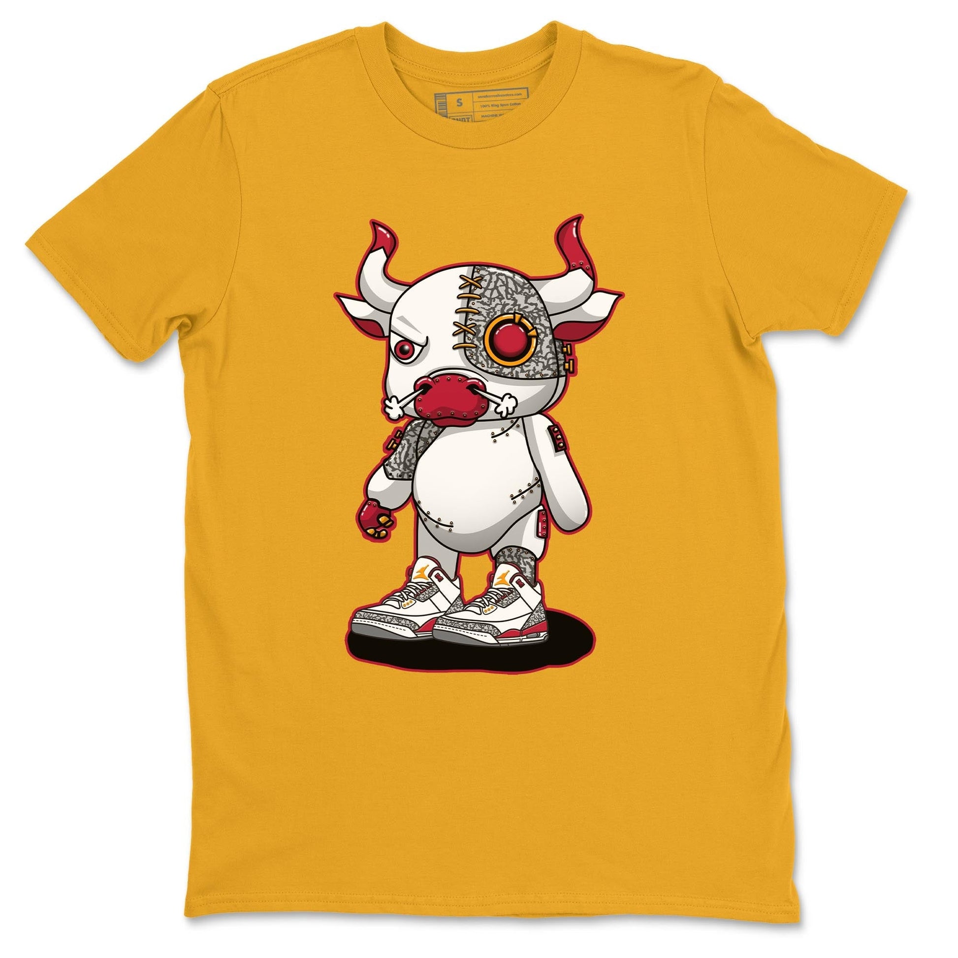 Jordan 3 Cardinal Sneaker Match Tees Cyborg Bull Sneaker Tees Jordan 3 Cardinal Sneaker Release Tees Unisex Shirts