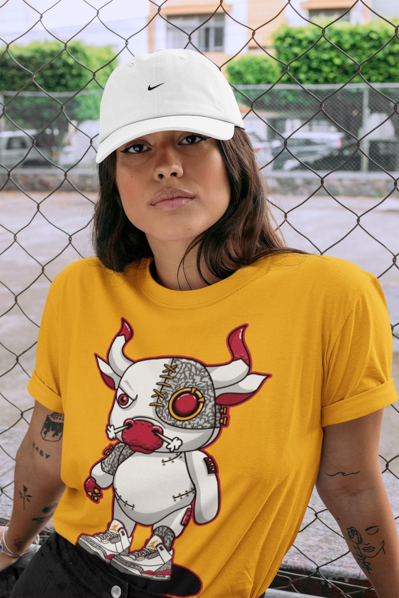 Jordan 3 Cardinal Sneaker Match Tees Cyborg Bull Sneaker Tees Jordan 3 Cardinal Sneaker Release Tees Unisex Shirts