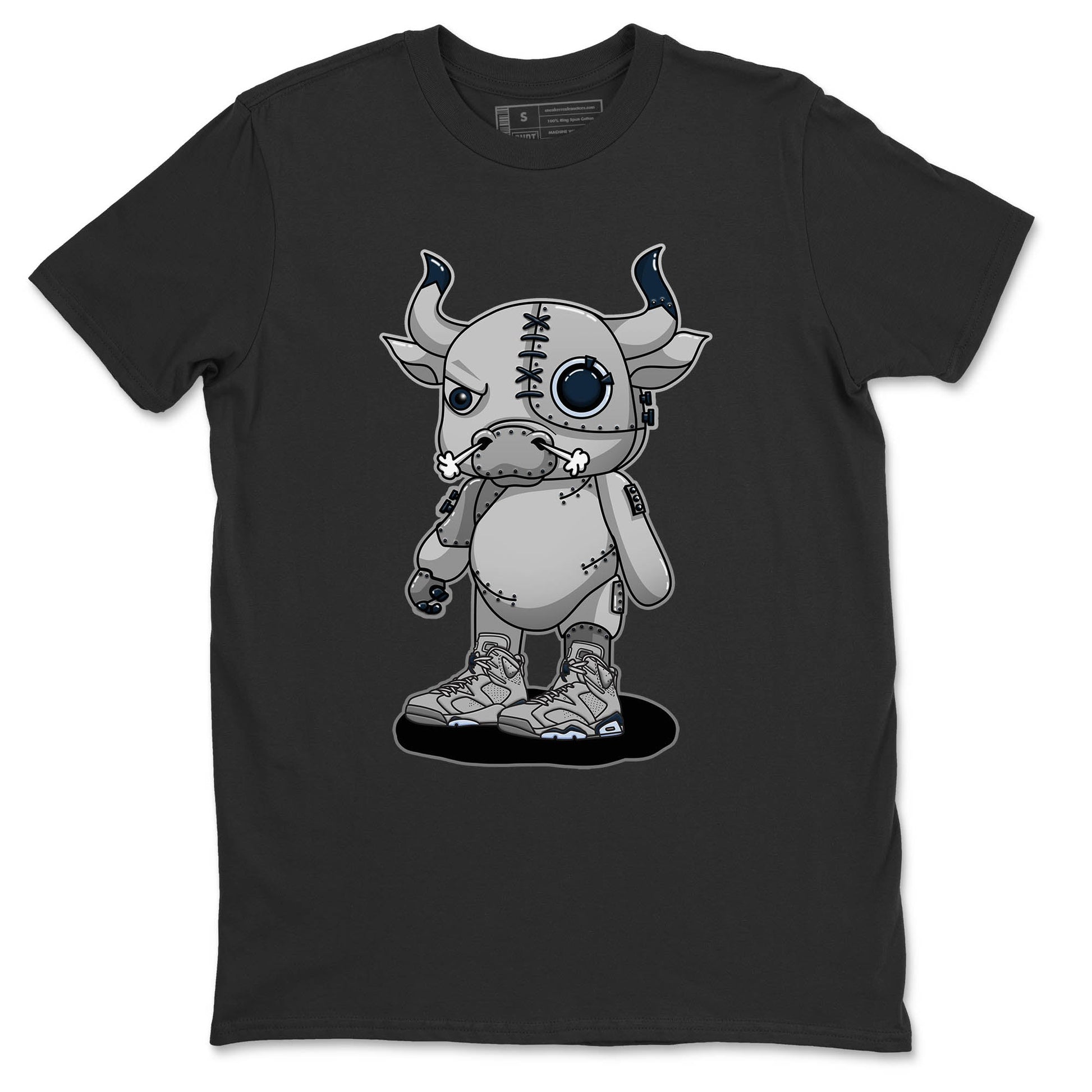 Jordan 6 Georgetown Sneaker Match Tees Cyborg Bull Sneaker Tees Jordan 6 Georgetown Sneaker Release Tees Unisex Shirts