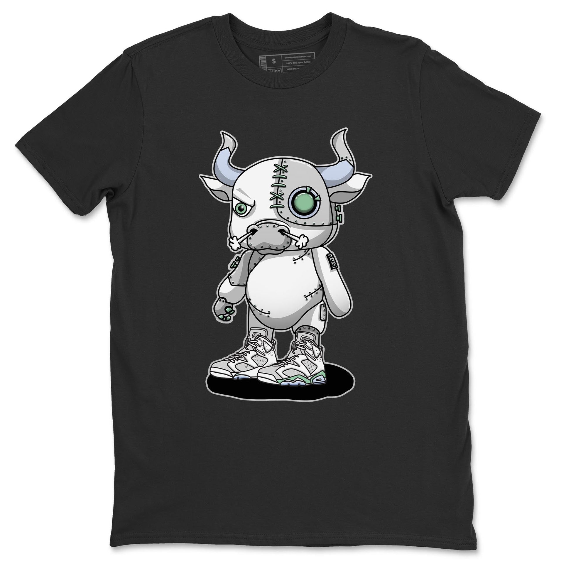 Jordan 6 Mint Foam Sneaker Match Tees Cyborg Bull Sneaker Tees Jordan 6 Mint Foam Sneaker Release Tees Unisex Shirts