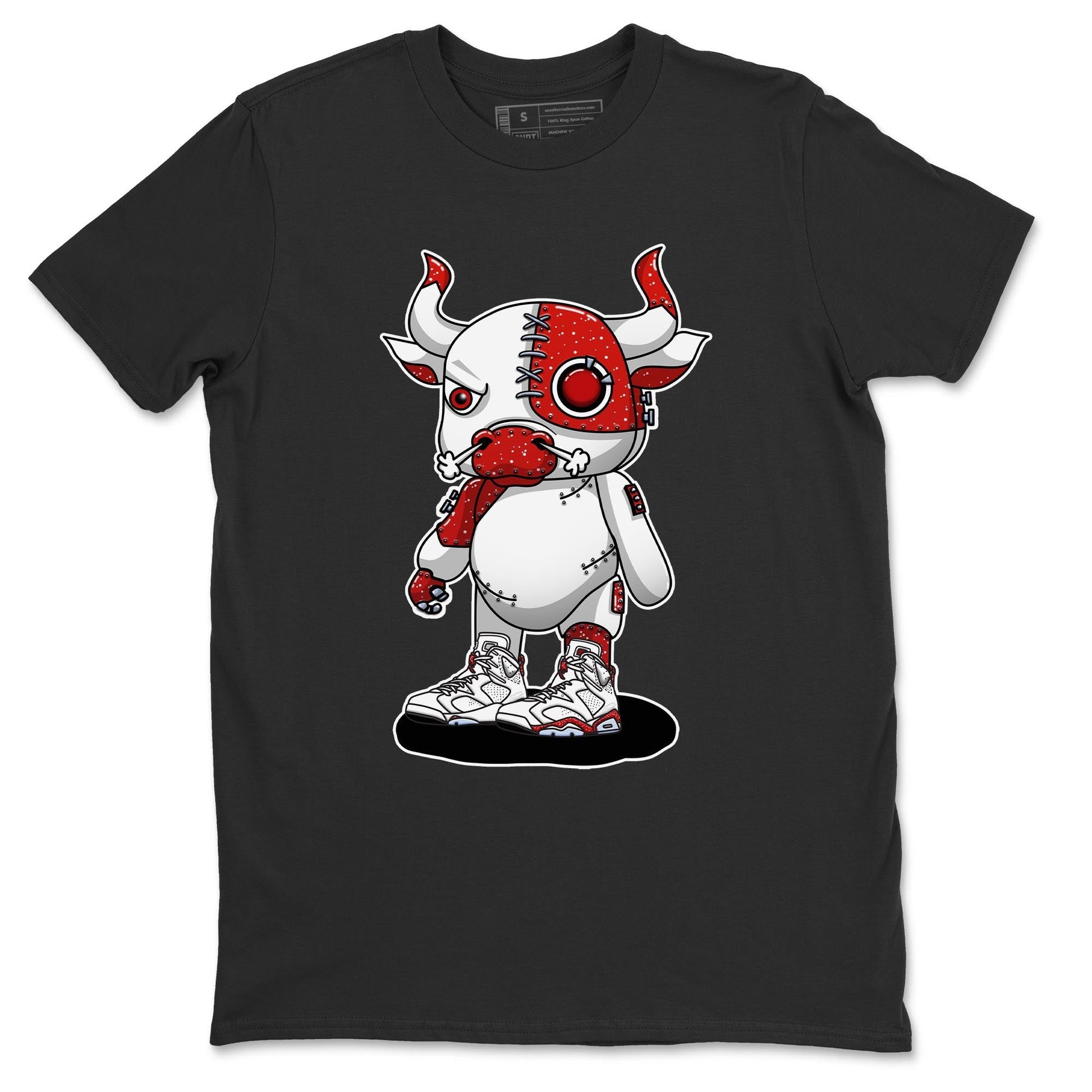 Jordan 6 Red Velvet Cookies Sneaker Match Tees Cyborg Bull Sneaker Tees Jordan 6 Red Velvet Cookies Sneaker Release Tees Unisex Shirts