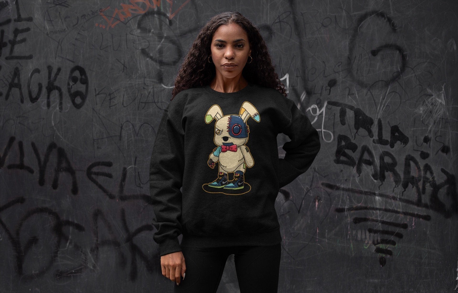 Jordan 1 Bio Hack Sneaker Match Tees Cyborg Bunny Sneaker Tees Jordan 1 Bio Hack Sneaker Release Tees Unisex Shirts
