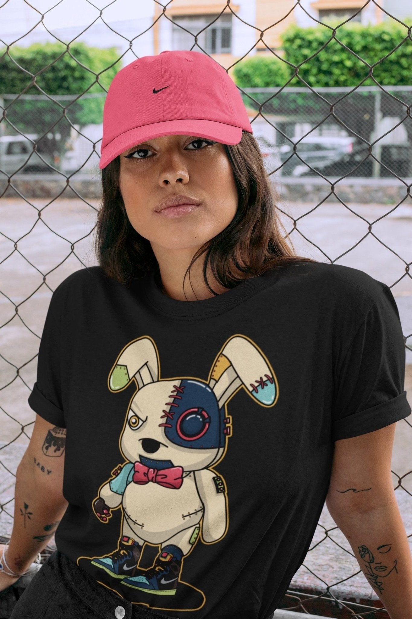 Jordan 1 Bio Hack Sneaker Match Tees Cyborg Bunny Sneaker Tees Jordan 1 Bio Hack Sneaker Release Tees Unisex Shirts