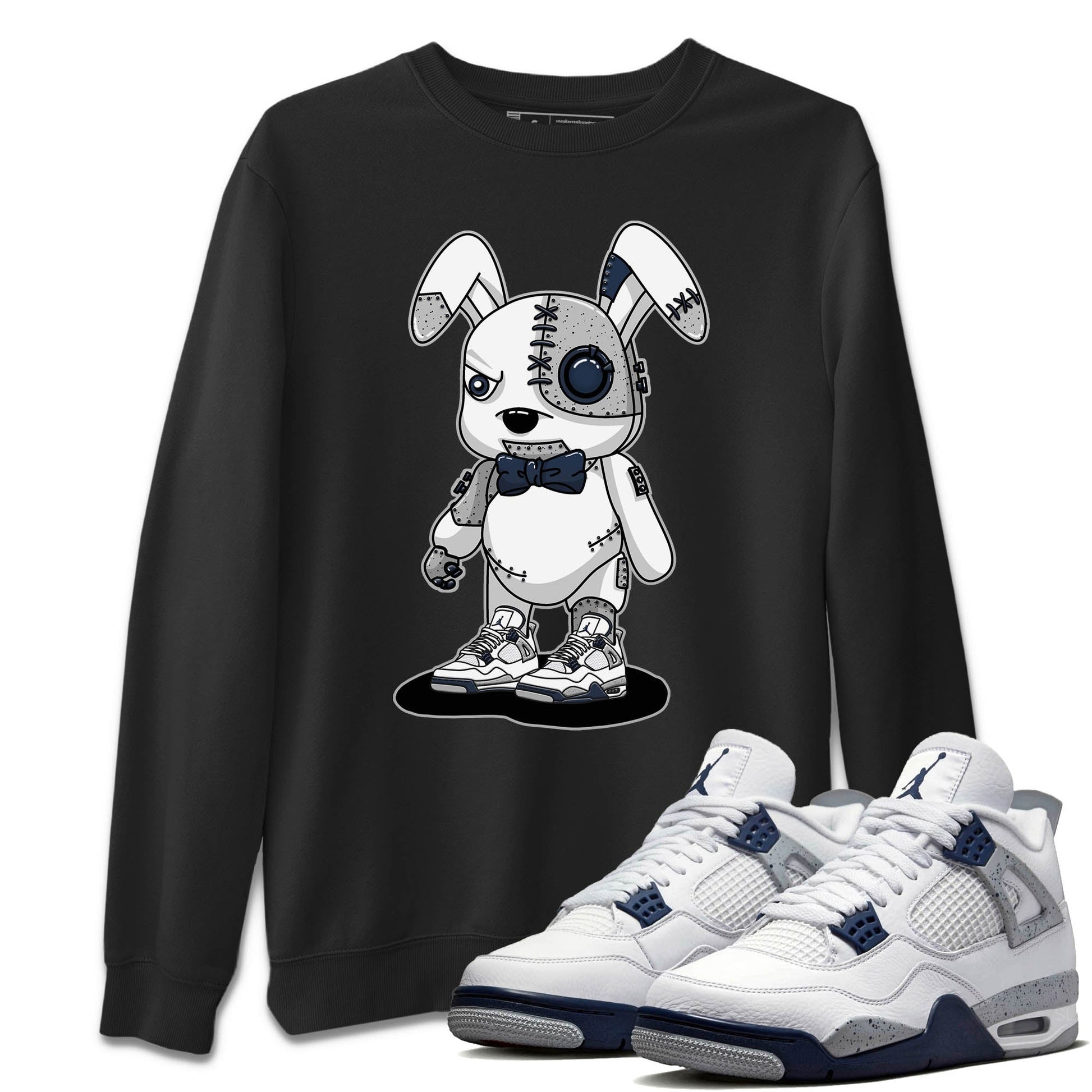 Jordan 4 Midnight Navy Sneaker Match Tees Cyborg Bunny Sneaker Tees Jordan 4 Midnight Navy Sneaker Release Tees Unisex Shirts