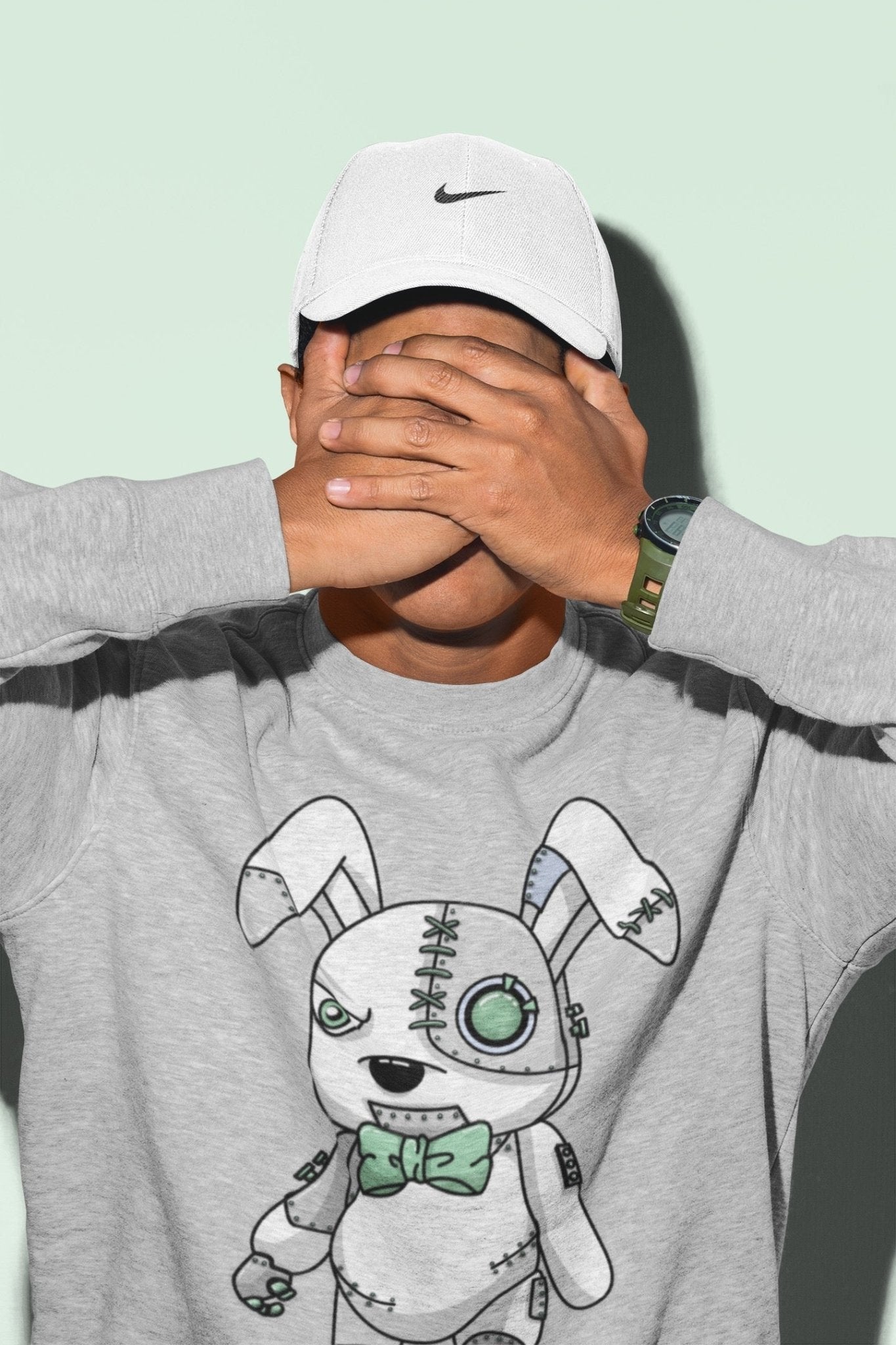 Jordan 6 Mint Foam Sneaker Match Tees Cyborg Bunny Sneaker Tees Jordan 6 Mint Foam Sneaker Release Tees Unisex Shirts