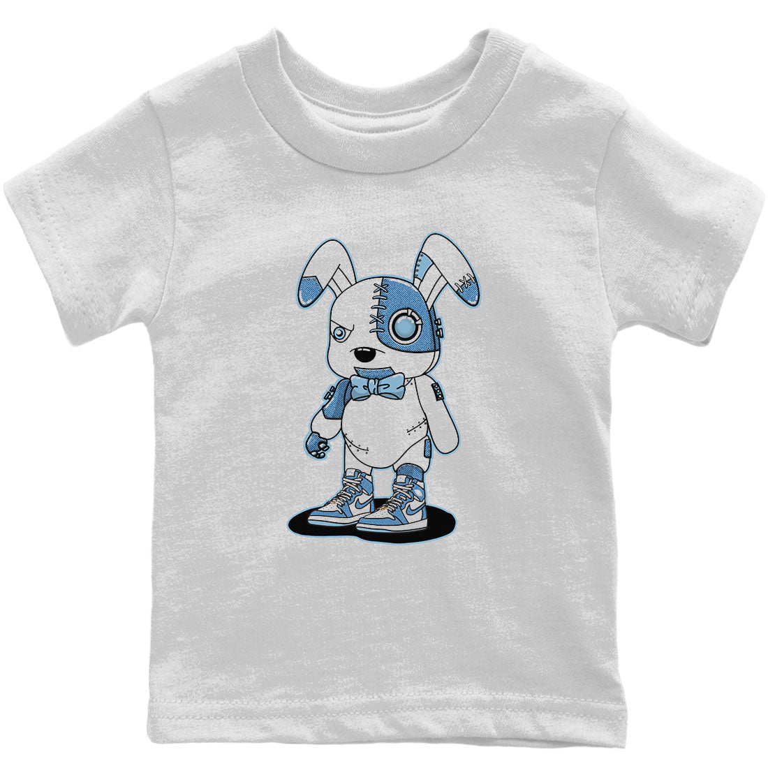 Jordan 1 Denim Sneaker Match Tees Cyborg Bunny Sneaker Tees Jordan 1 Denim Sneaker Release Tees Kids Shirts