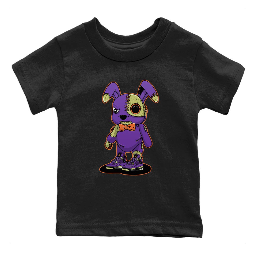 Jordan 4 Canyon Purple Sneaker Match Tees Cyborg Bunny Sneaker Tees Jordan 4 Canyon Purple Sneaker Release Tees Kids Shirts