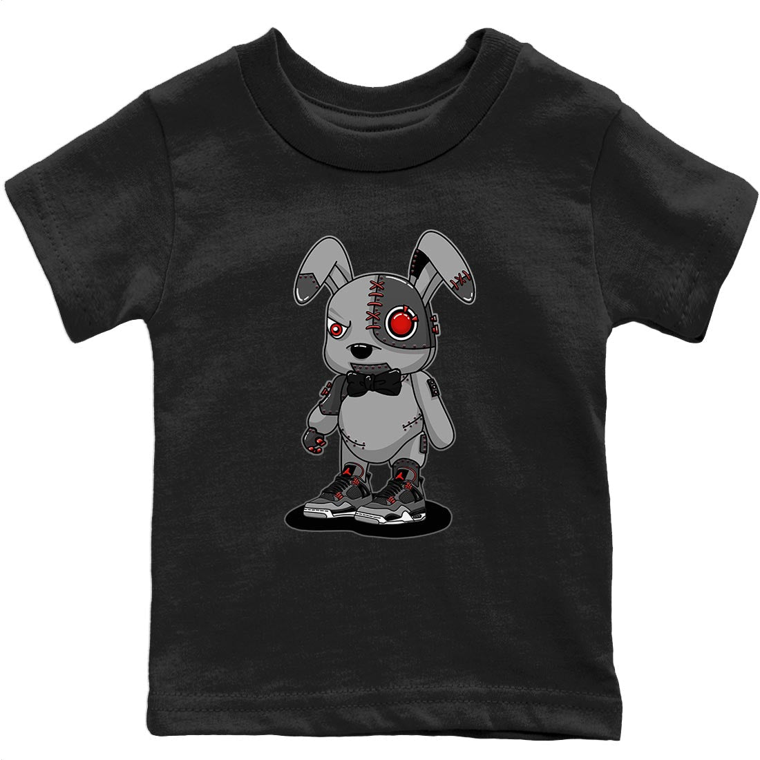 Jordan 4 Infrared Sneaker Match Tees Cyborg Bunny Sneaker Tees Jordan 4 Infrared Sneaker Release Tees Kids Shirts
