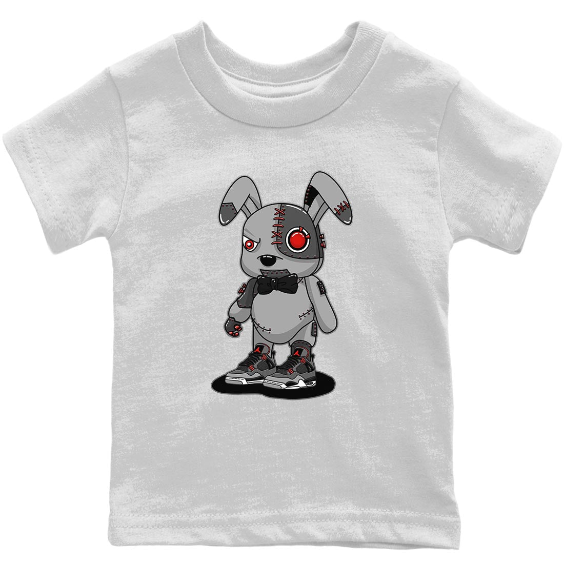 Jordan 4 Infrared Sneaker Match Tees Cyborg Bunny Sneaker Tees Jordan 4 Infrared Sneaker Release Tees Kids Shirts