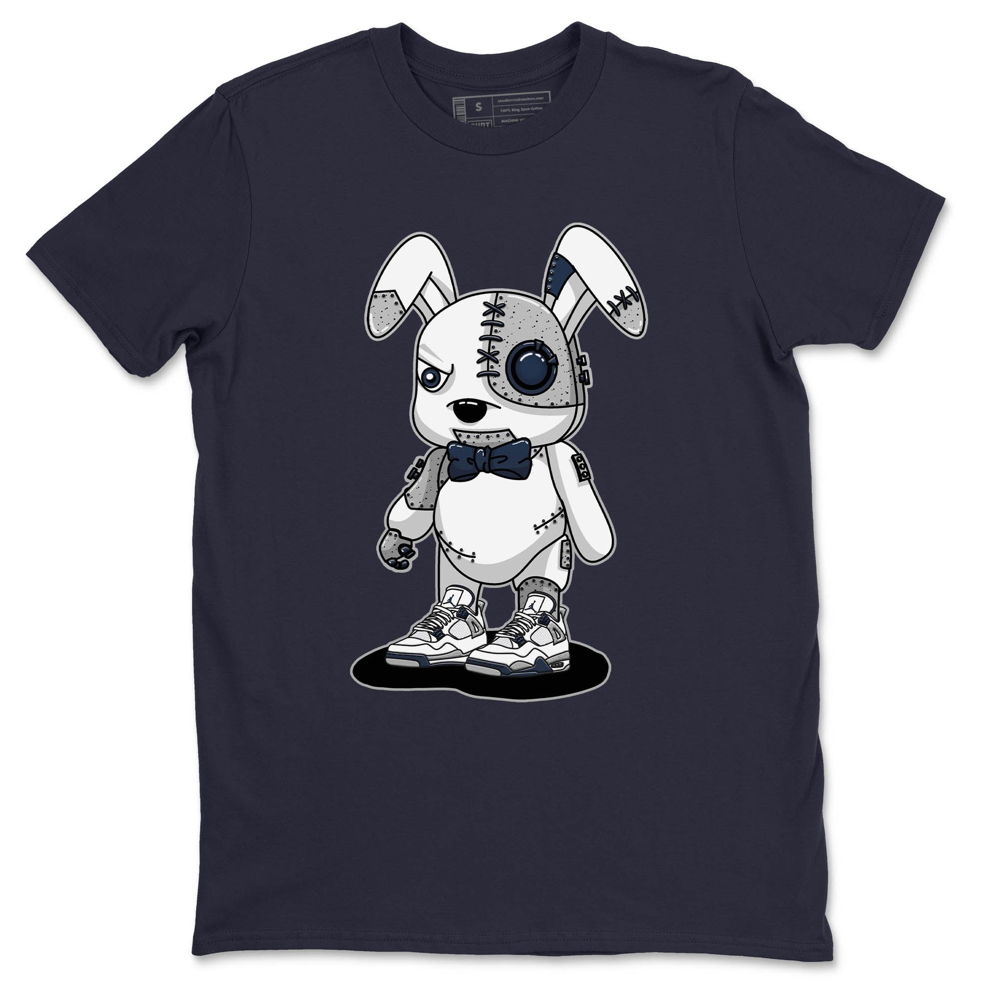 Jordan 4 Midnight Navy Sneaker Match Tees Cyborg Bunny Sneaker Tees Jordan 4 Midnight Navy Sneaker Release Tees Unisex Shirts