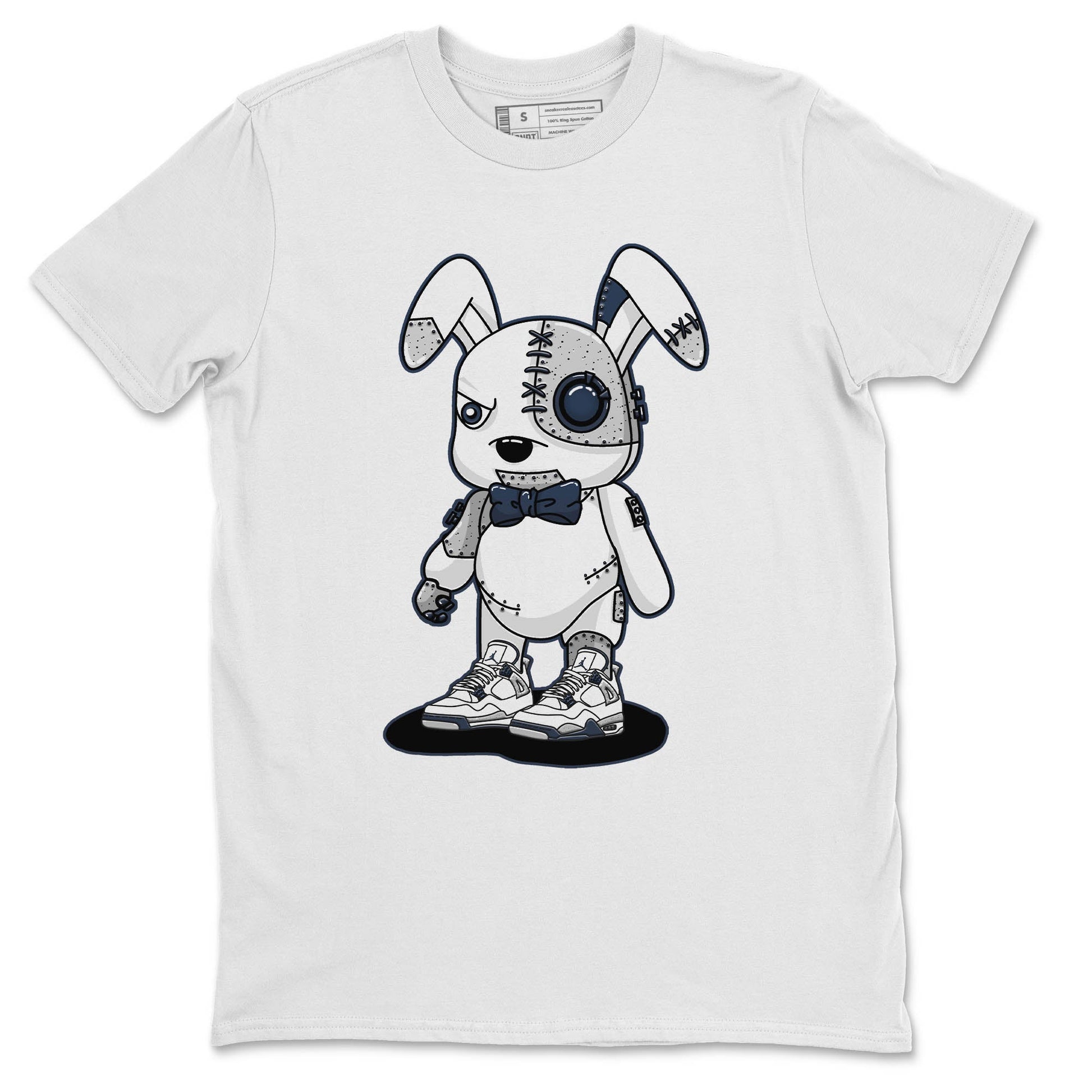 Jordan 4 Midnight Navy Sneaker Match Tees Cyborg Bunny Sneaker Tees Jordan 4 Midnight Navy Sneaker Release Tees Unisex Shirts