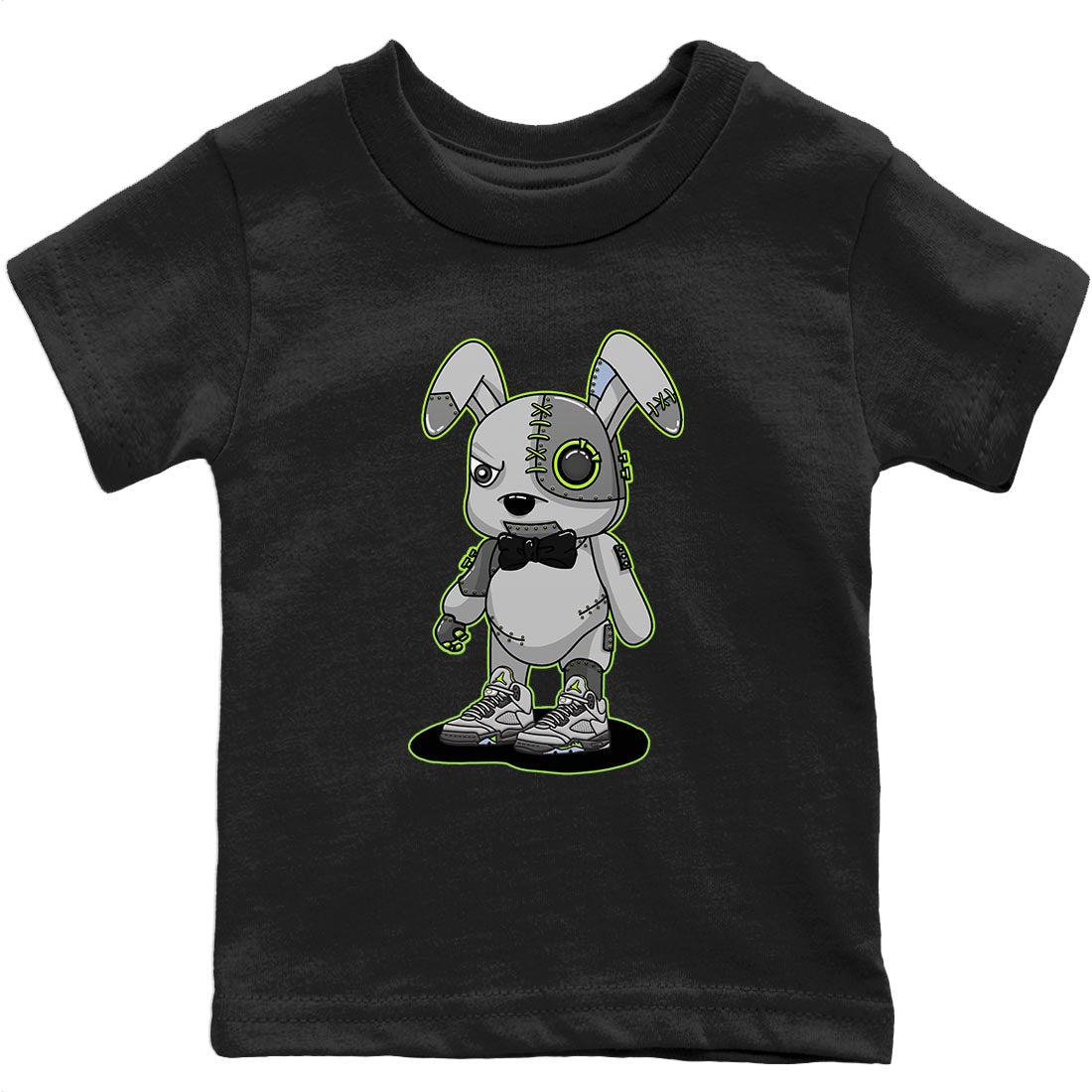 Jordan 5 Green Bean Sneaker Match Tees Cyborg Bunny Sneaker Tees Jordan 5 Green Bean Sneaker Release Tees Kids Shirts