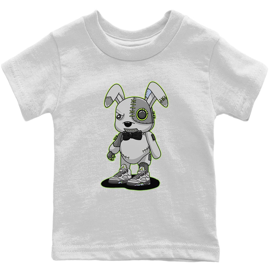 Jordan 5 Green Bean Sneaker Match Tees Cyborg Bunny Sneaker Tees Jordan 5 Green Bean Sneaker Release Tees Kids Shirts